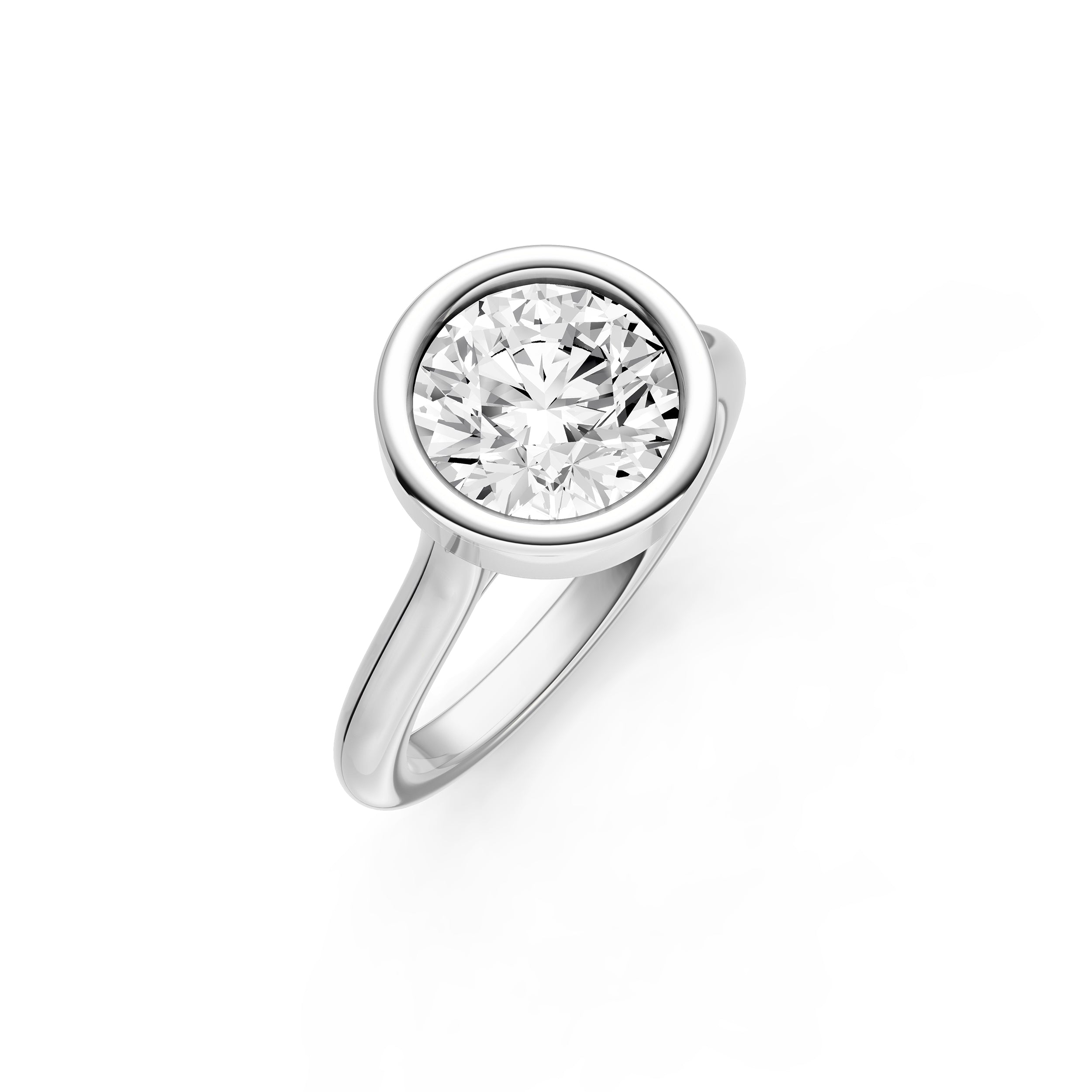 Bezel Cathedral Engagement Ring (Round) Birmingham Jewelry Engagement Ring Birmingham Jewelry 