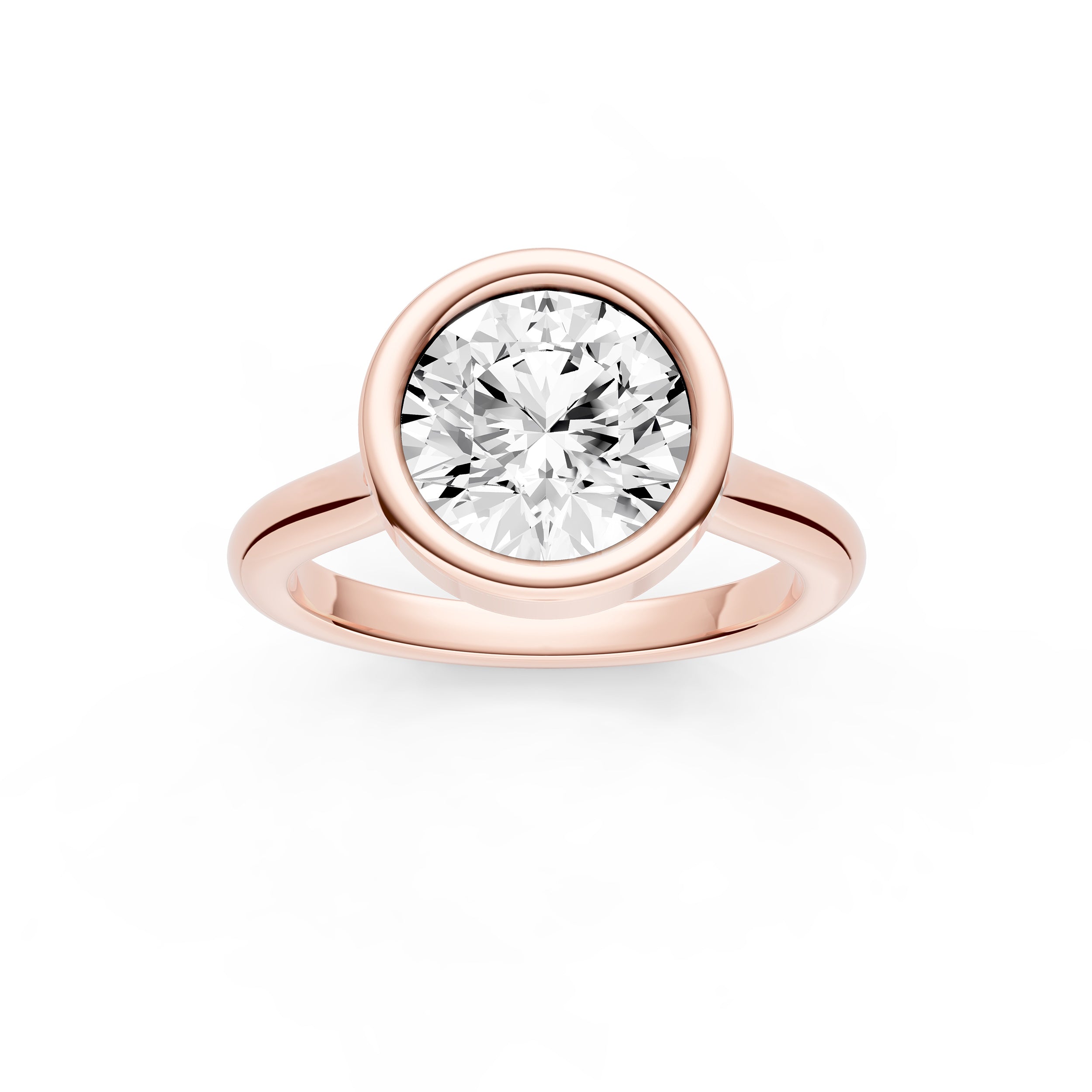 Bezel Cathedral Engagement Ring (Round) Birmingham Jewelry Engagement Ring Birmingham Jewelry 