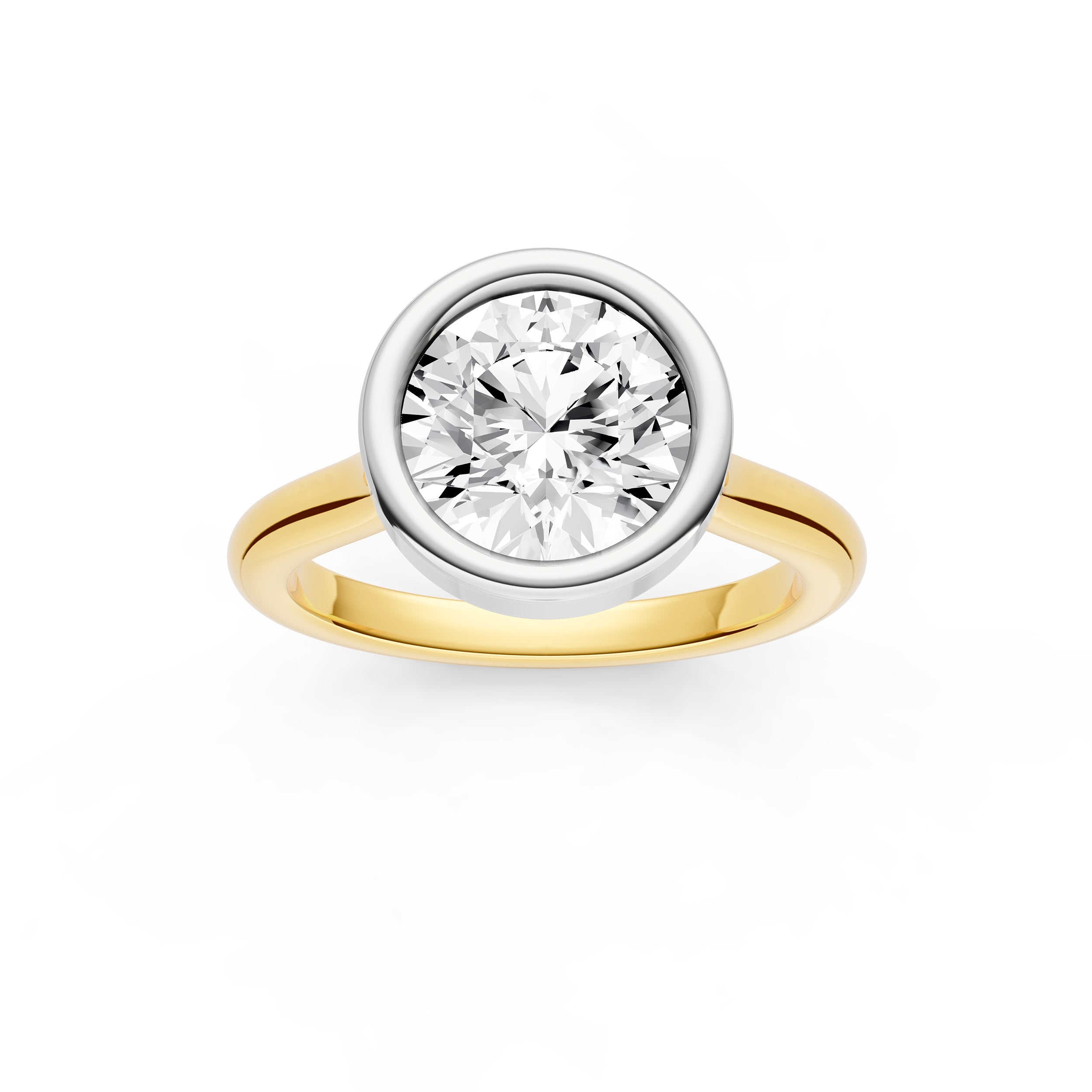 Bezel Cathedral Engagement Ring (Round) Birmingham Jewelry Engagement Ring Birmingham Jewelry 