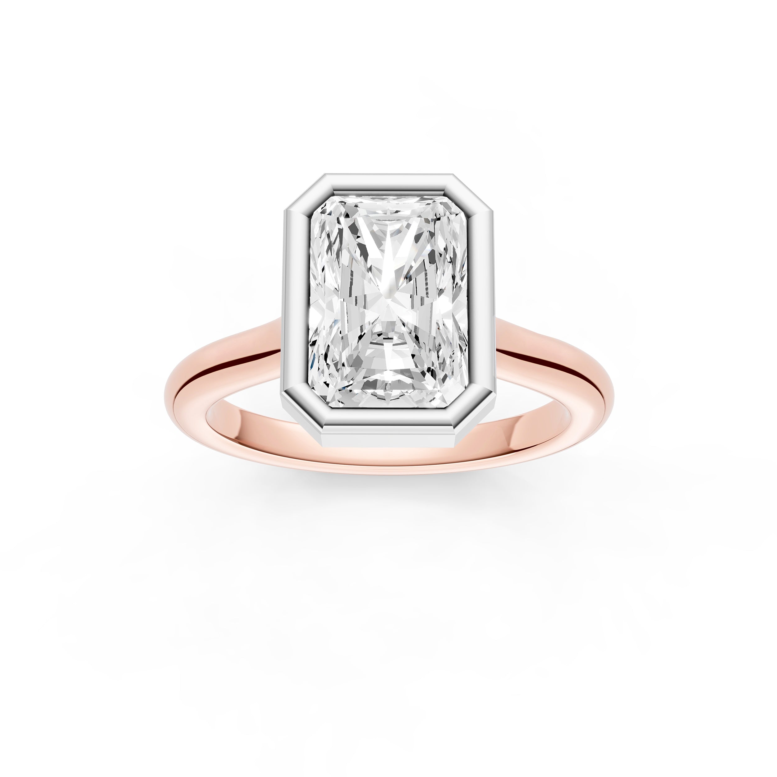 Bezel Cathedral Engagement Ring (Radiant) Birmingham Jewelry Engagement Ring Birmingham Jewelry 