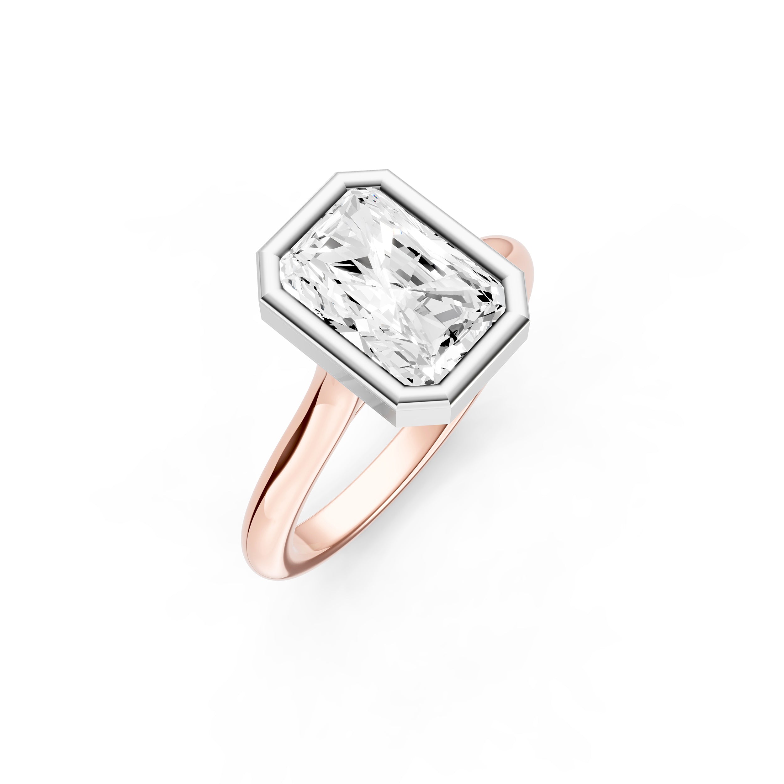 Bezel Cathedral Engagement Ring (Radiant) Birmingham Jewelry Engagement Ring Birmingham Jewelry 