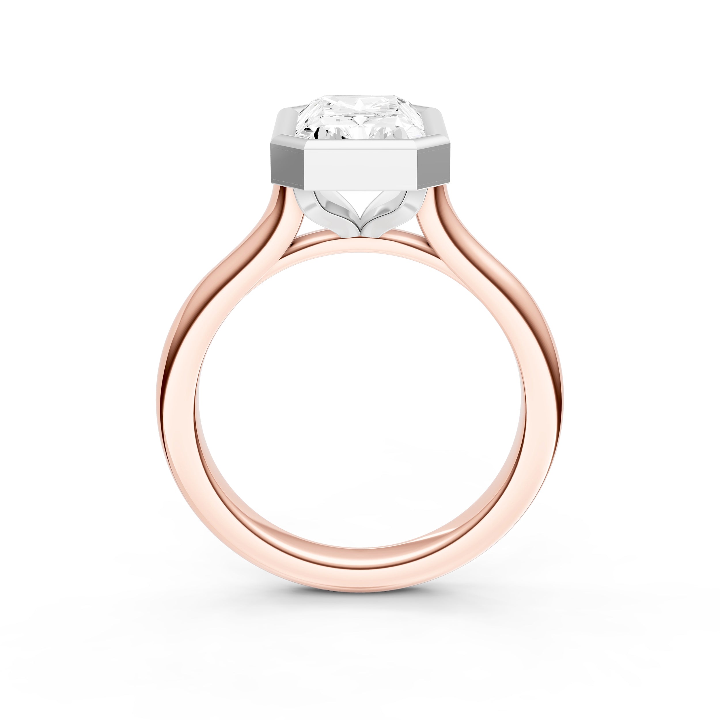 Bezel Cathedral Engagement Ring (Radiant) Birmingham Jewelry Engagement Ring Birmingham Jewelry 