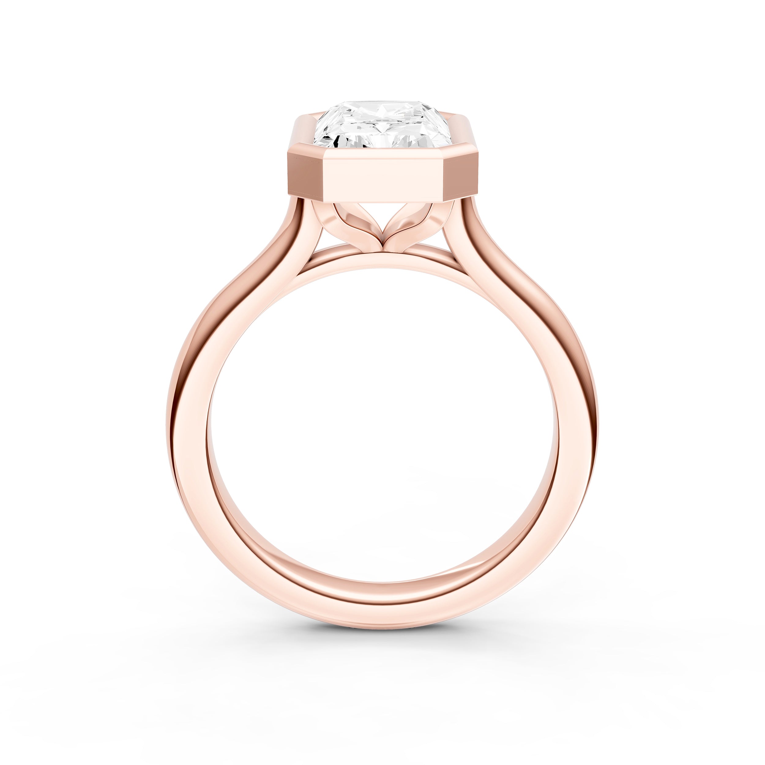 Bezel Cathedral Engagement Ring (Radiant) Birmingham Jewelry Engagement Ring Birmingham Jewelry 