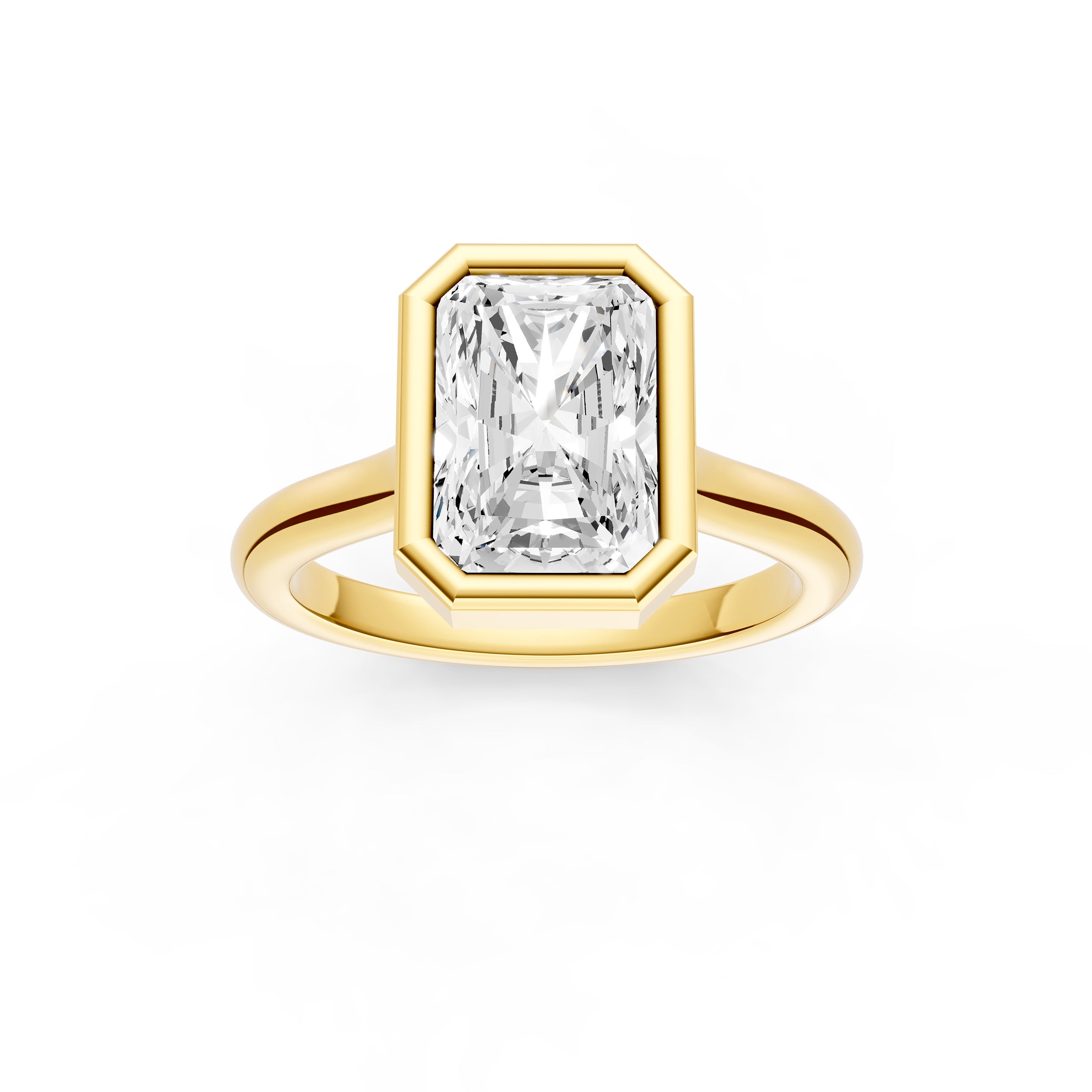 Bezel Cathedral Engagement Ring (Radiant) Birmingham Jewelry Engagement Ring Birmingham Jewelry 