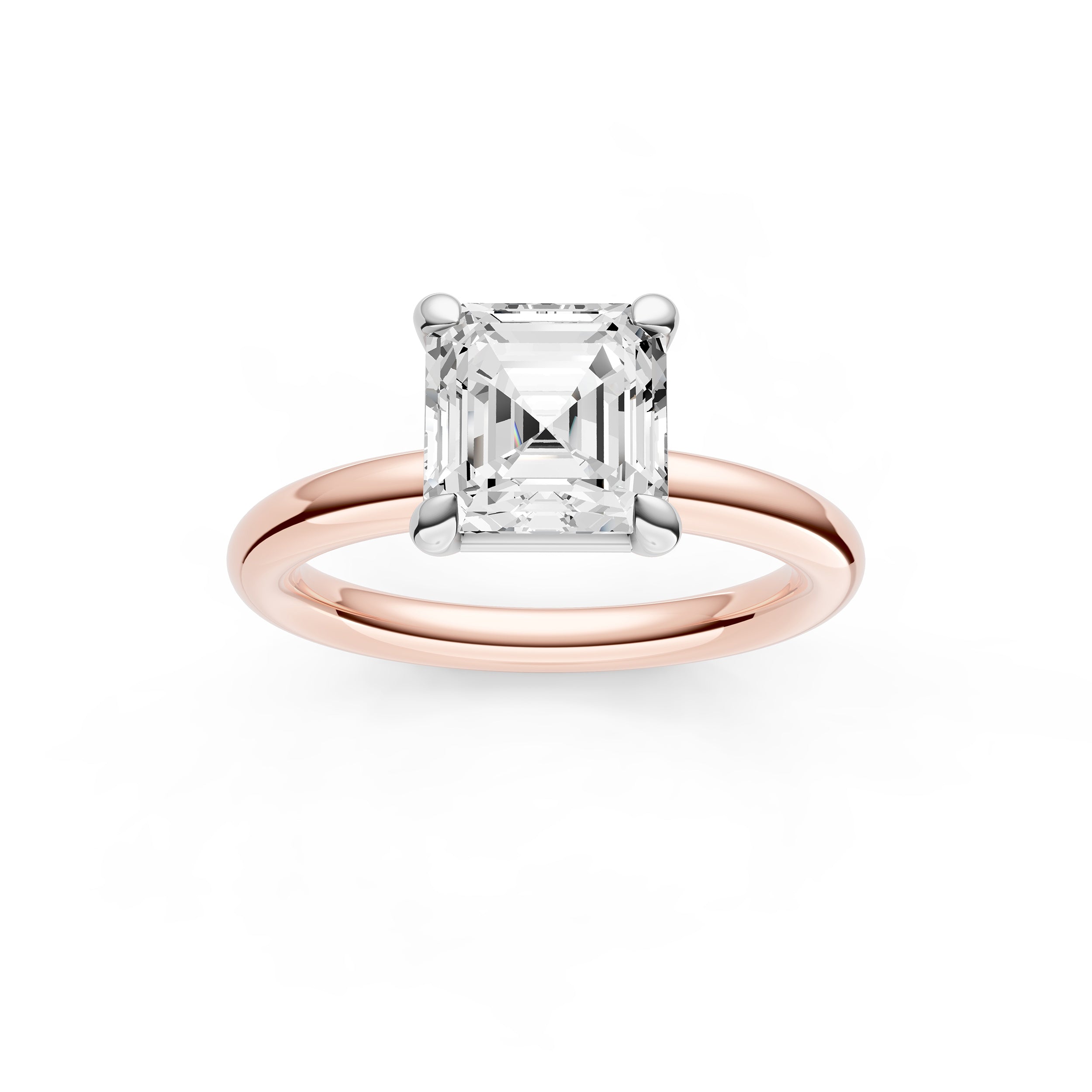 Classic Solitaire Engagement Ring (Asscher) Birmingham Jewelry Engagement Ring Birmingham Jewelry 