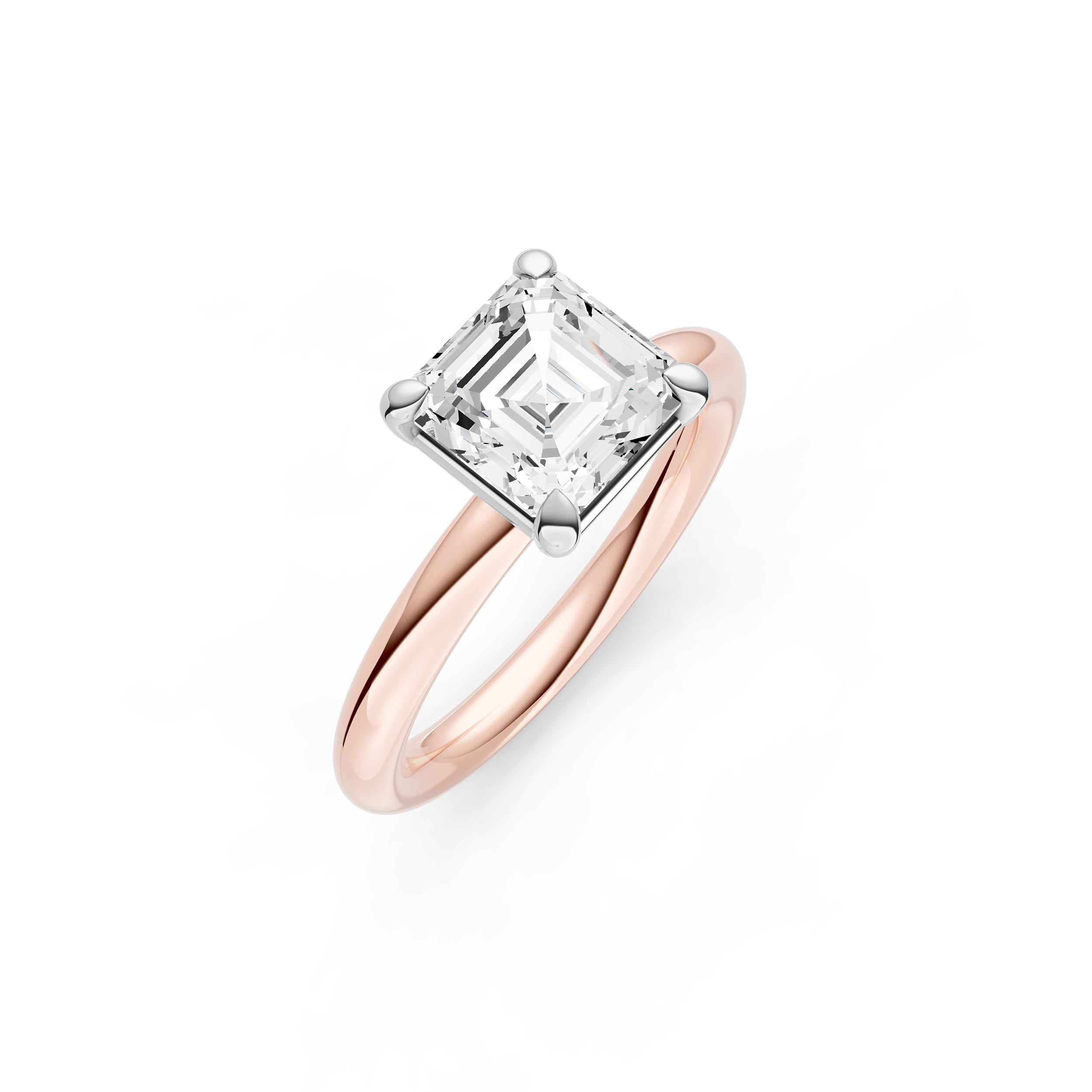 Classic Solitaire Engagement Ring (Asscher) Birmingham Jewelry Engagement Ring Birmingham Jewelry 