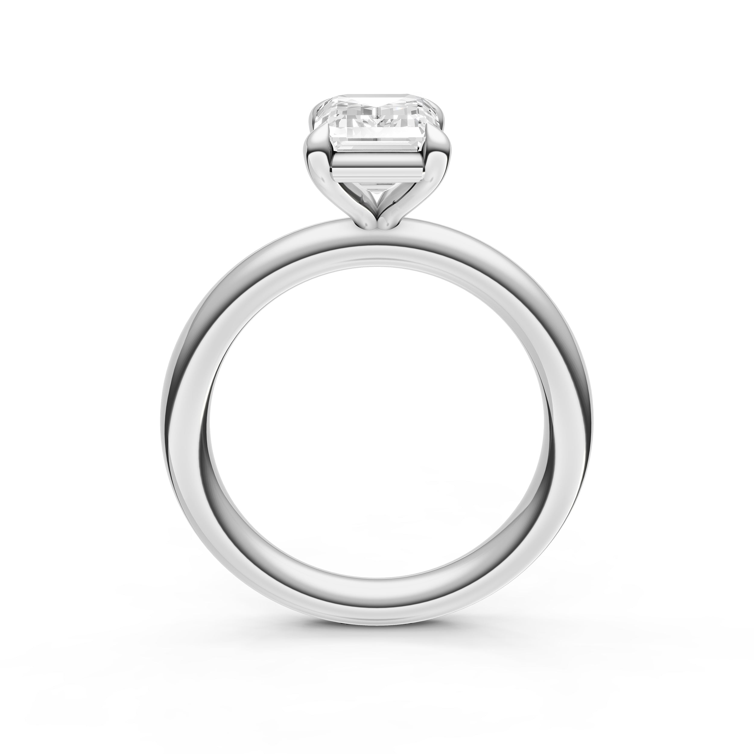 Classic Solitaire Engagement Ring (Emerald Cut) Birmingham Jewelry Engagement Ring Birmingham Jewelry 