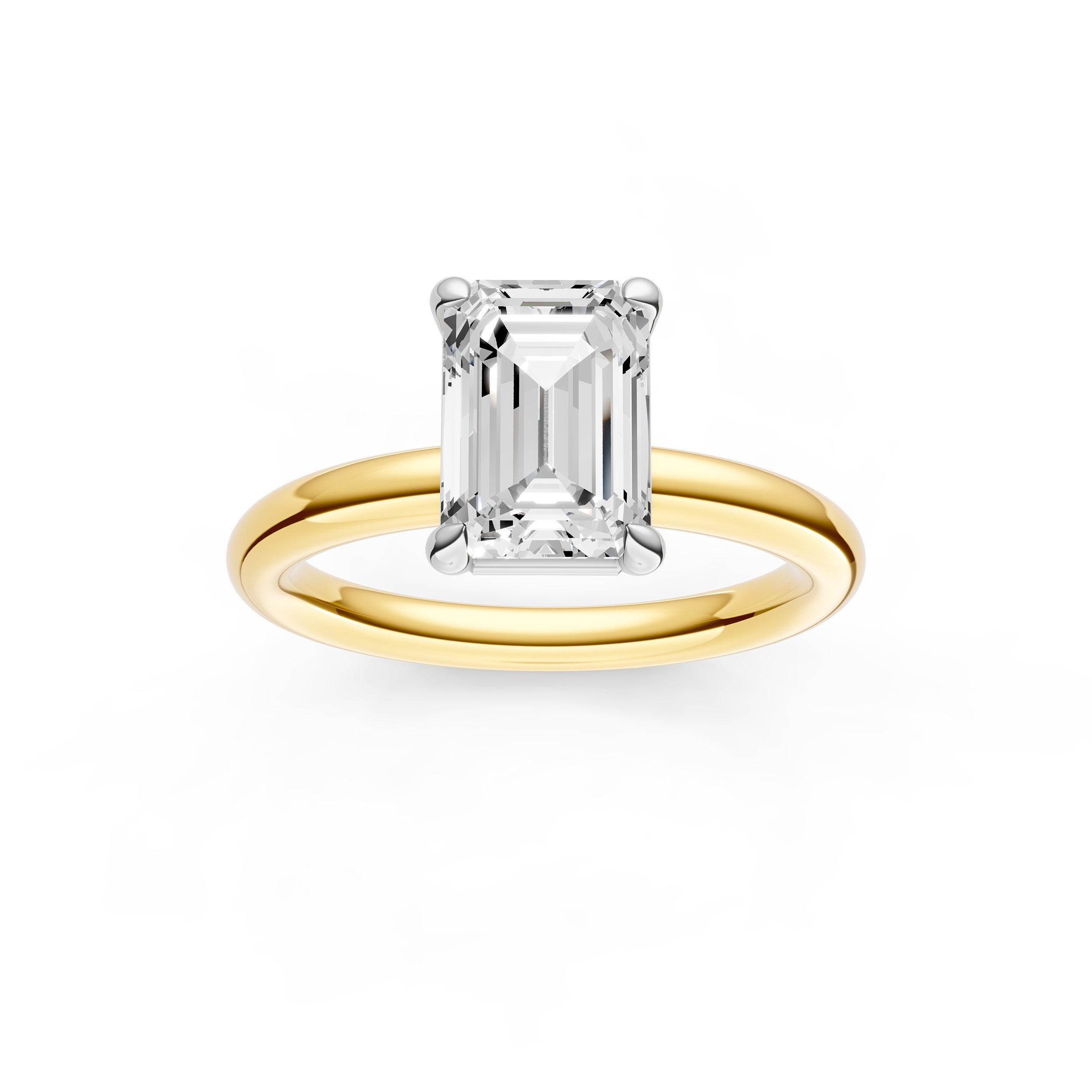 Classic Solitaire Engagement Ring (Emerald Cut) Birmingham Jewelry Engagement Ring Birmingham Jewelry 