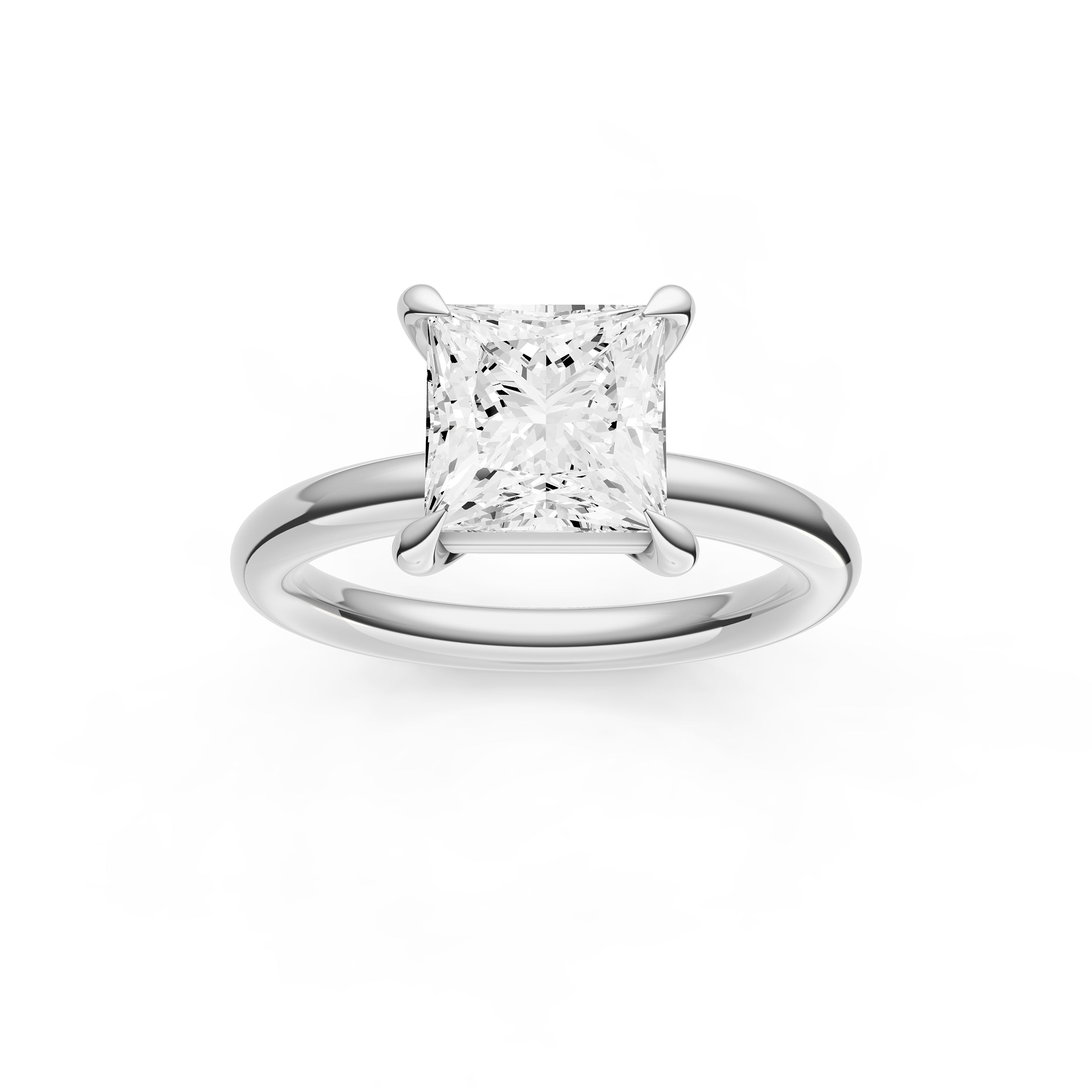 Classic Solitaire Engagement Ring (Princess Cut) Birmingham Jewelry Engagement Ring Birmingham Jewelry 