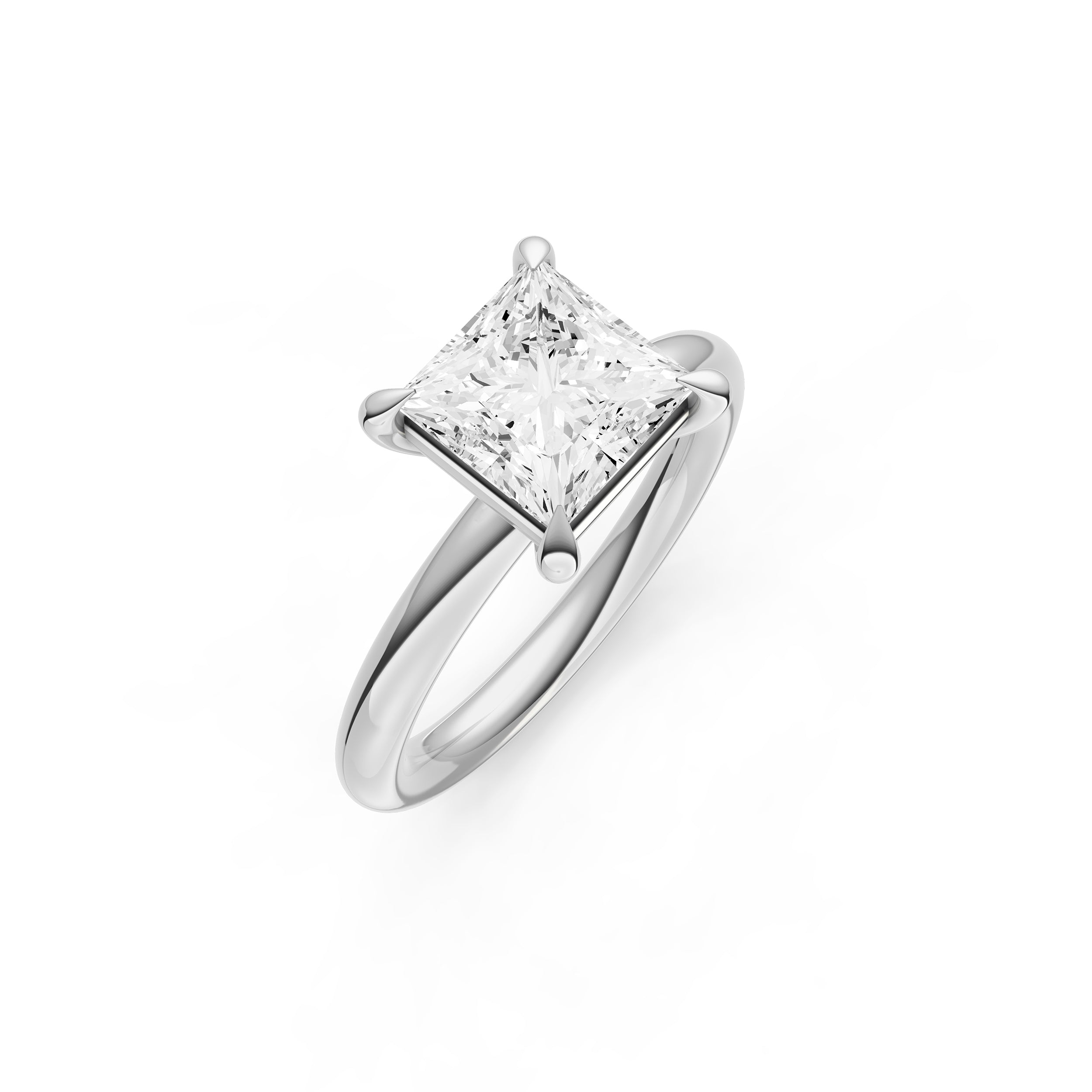 Classic Solitaire Engagement Ring (Princess Cut) Birmingham Jewelry Engagement Ring Birmingham Jewelry 