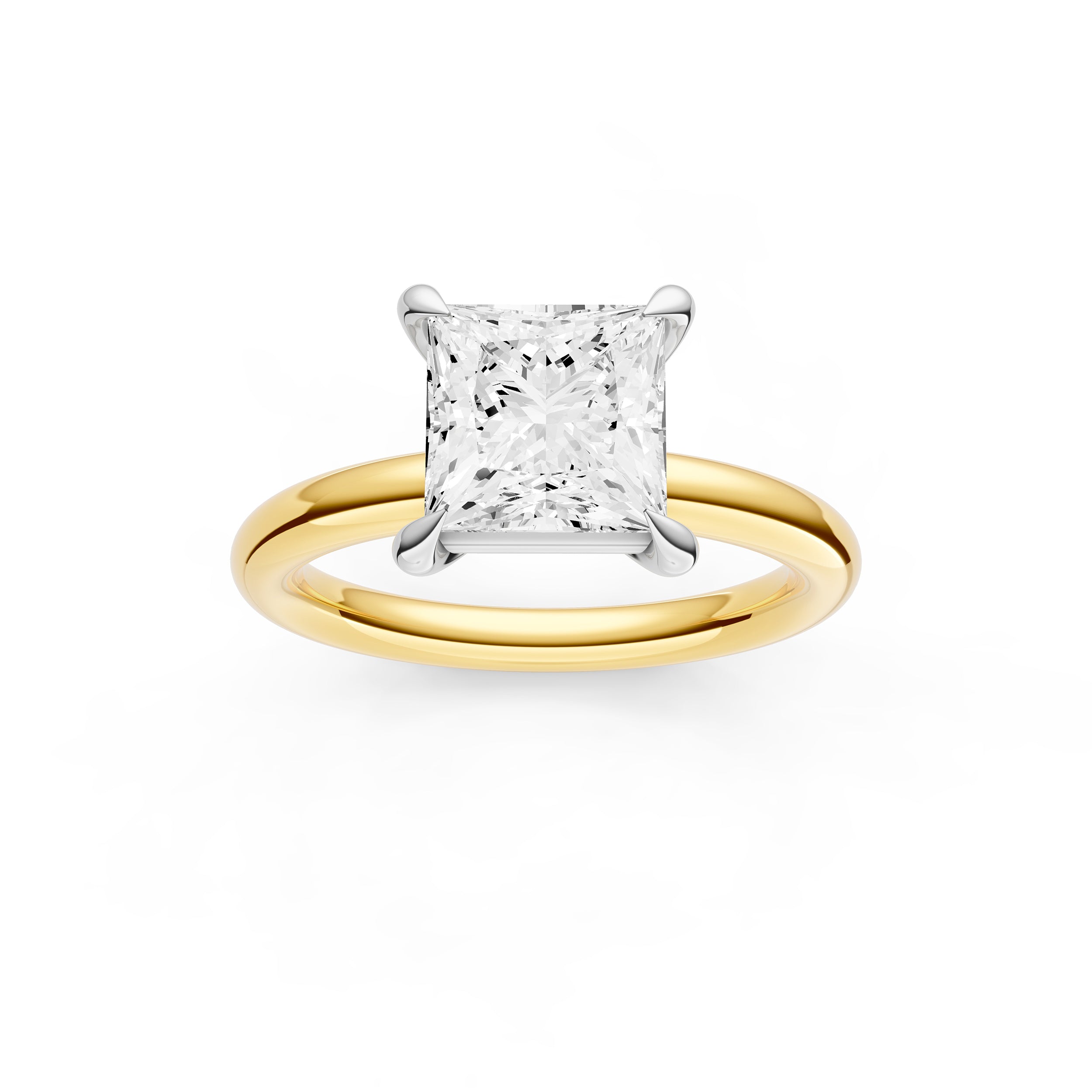 Classic Solitaire Engagement Ring (Princess Cut) Birmingham Jewelry Engagement Ring Birmingham Jewelry 