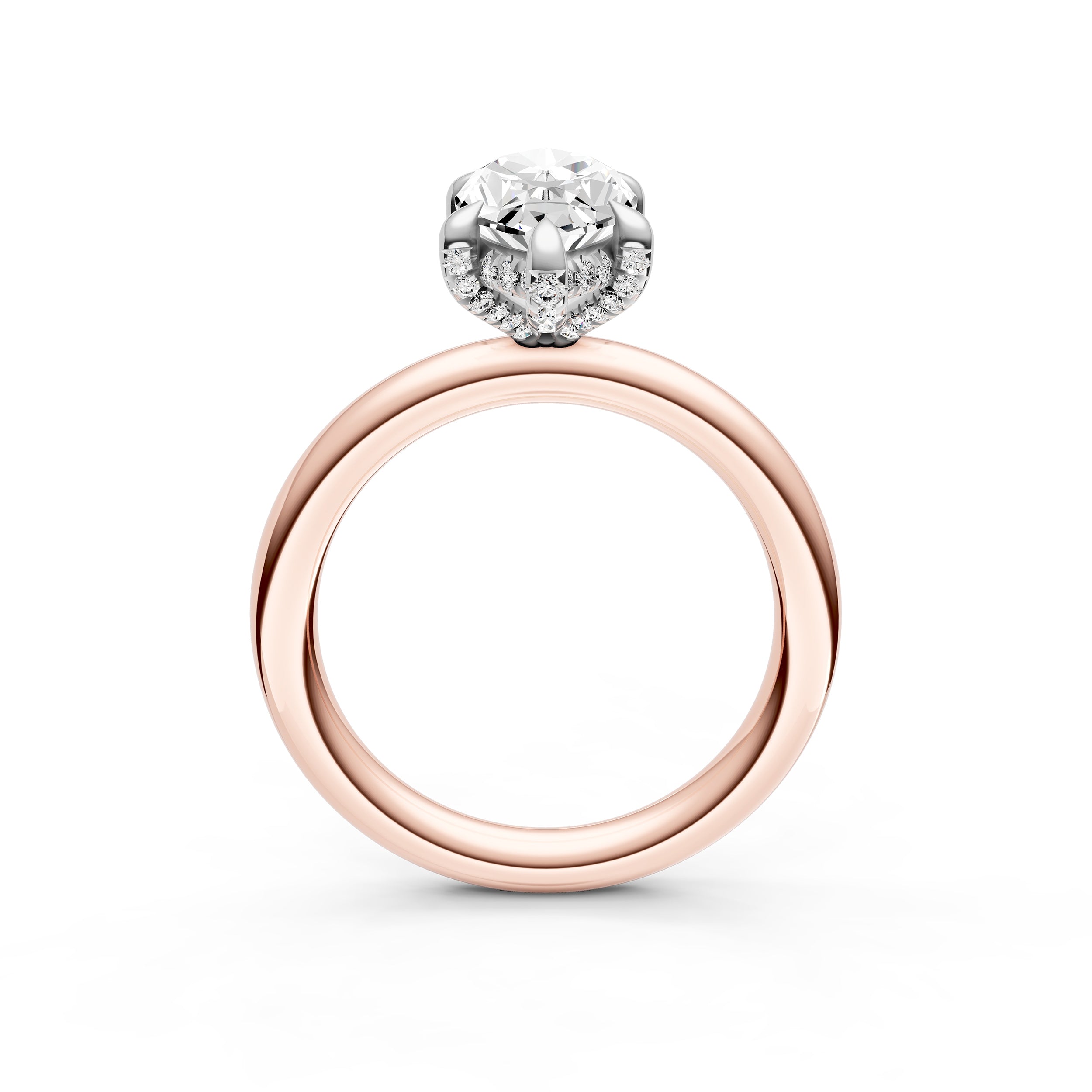 Hidden Halo Diamond Crown Engagement Ring (Marquise) Birmingham Jewelry Engagement Ring Birmingham Jewelry 