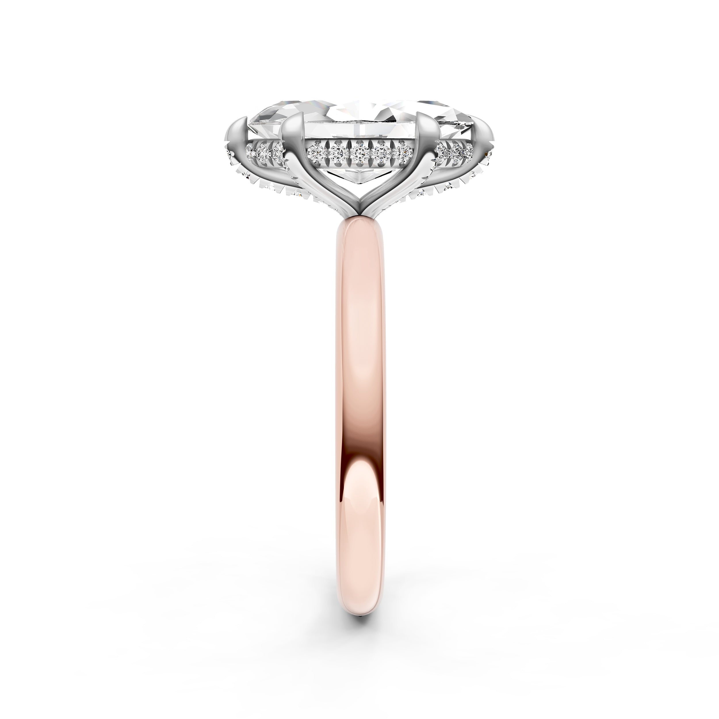 Hidden Halo Diamond Crown Engagement Ring (Marquise) Birmingham Jewelry Engagement Ring Birmingham Jewelry 