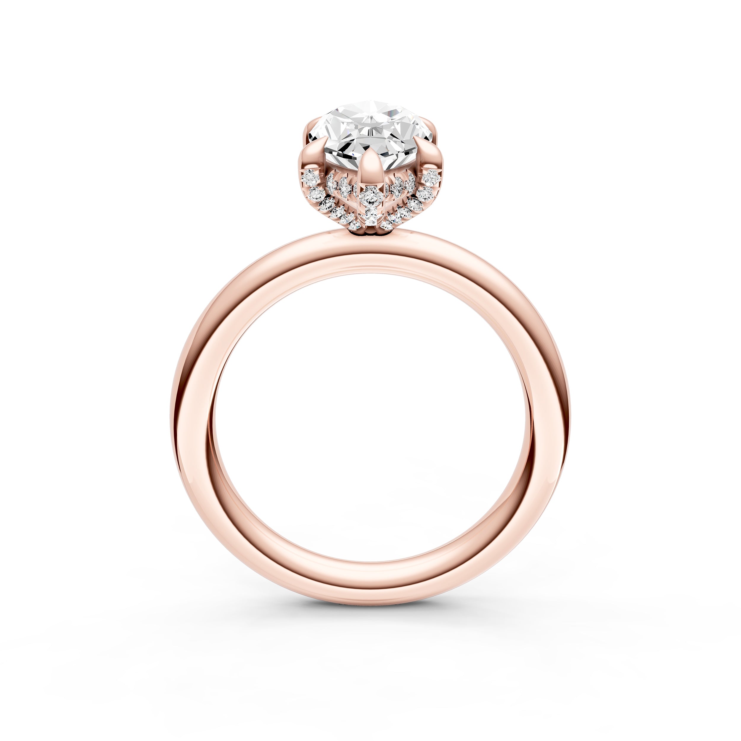 Hidden Halo Diamond Crown Engagement Ring (Marquise) Birmingham Jewelry Engagement Ring Birmingham Jewelry 