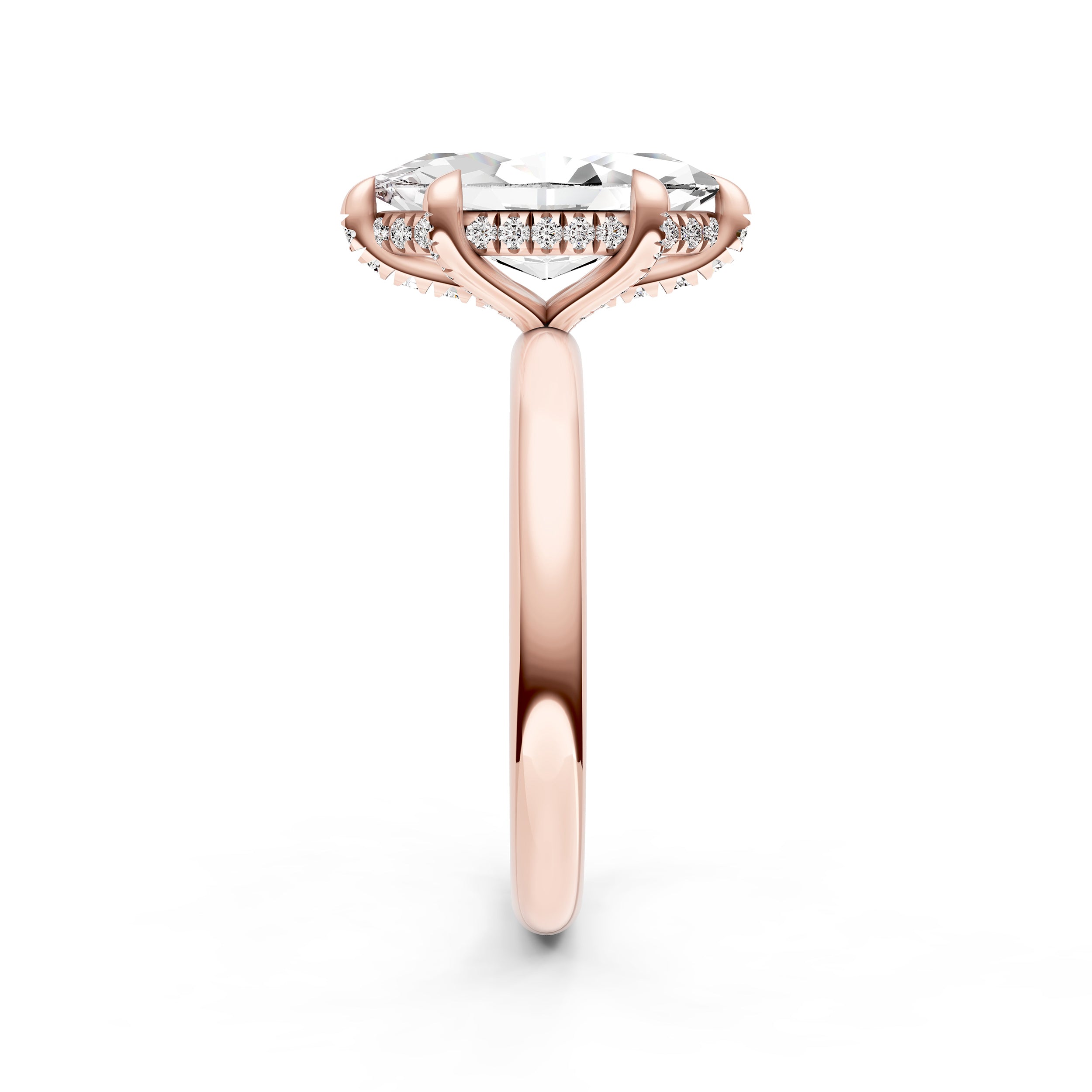 Hidden Halo Diamond Crown Engagement Ring (Marquise) Birmingham Jewelry Engagement Ring Birmingham Jewelry 