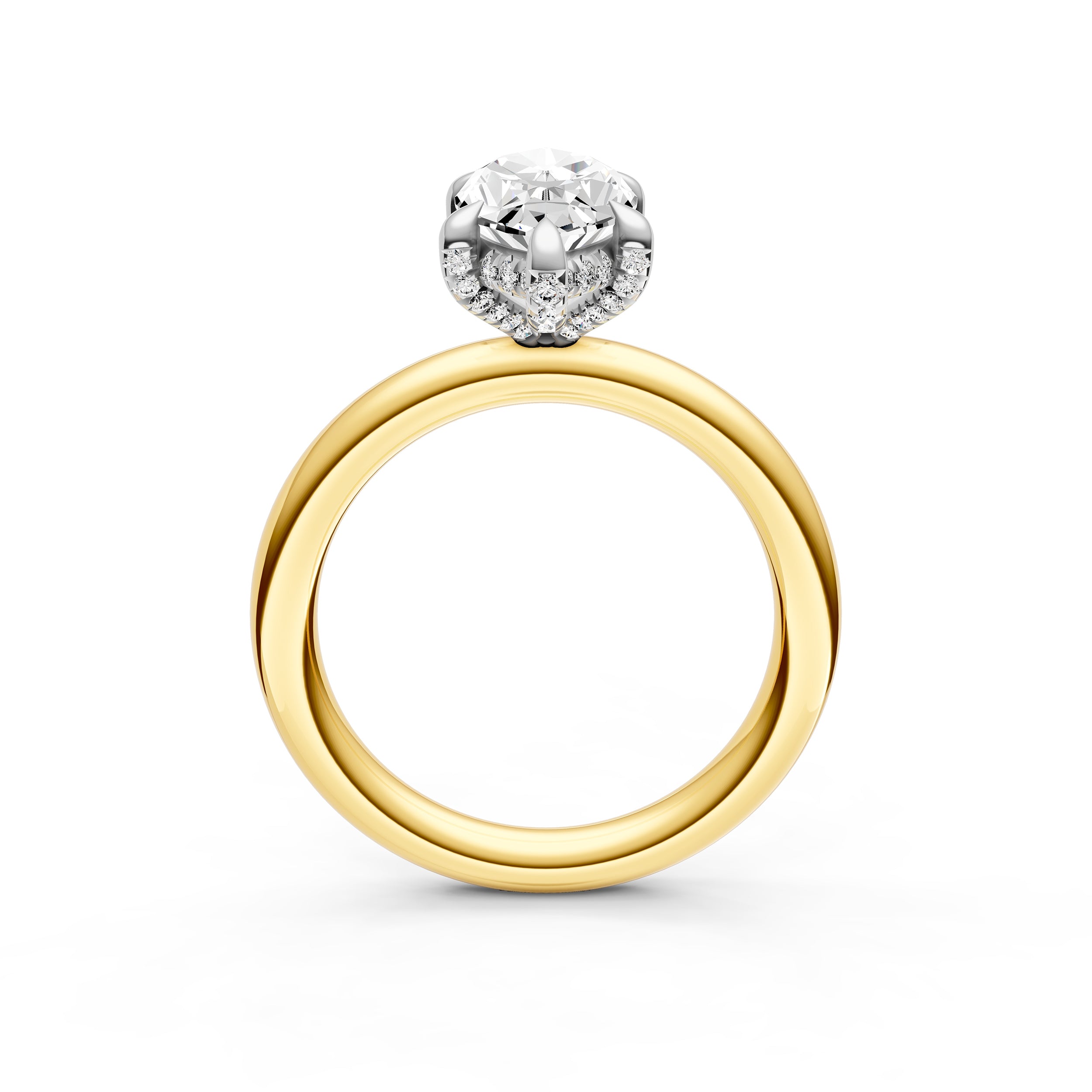 Hidden Halo Diamond Crown Engagement Ring (Marquise) Birmingham Jewelry Engagement Ring Birmingham Jewelry 