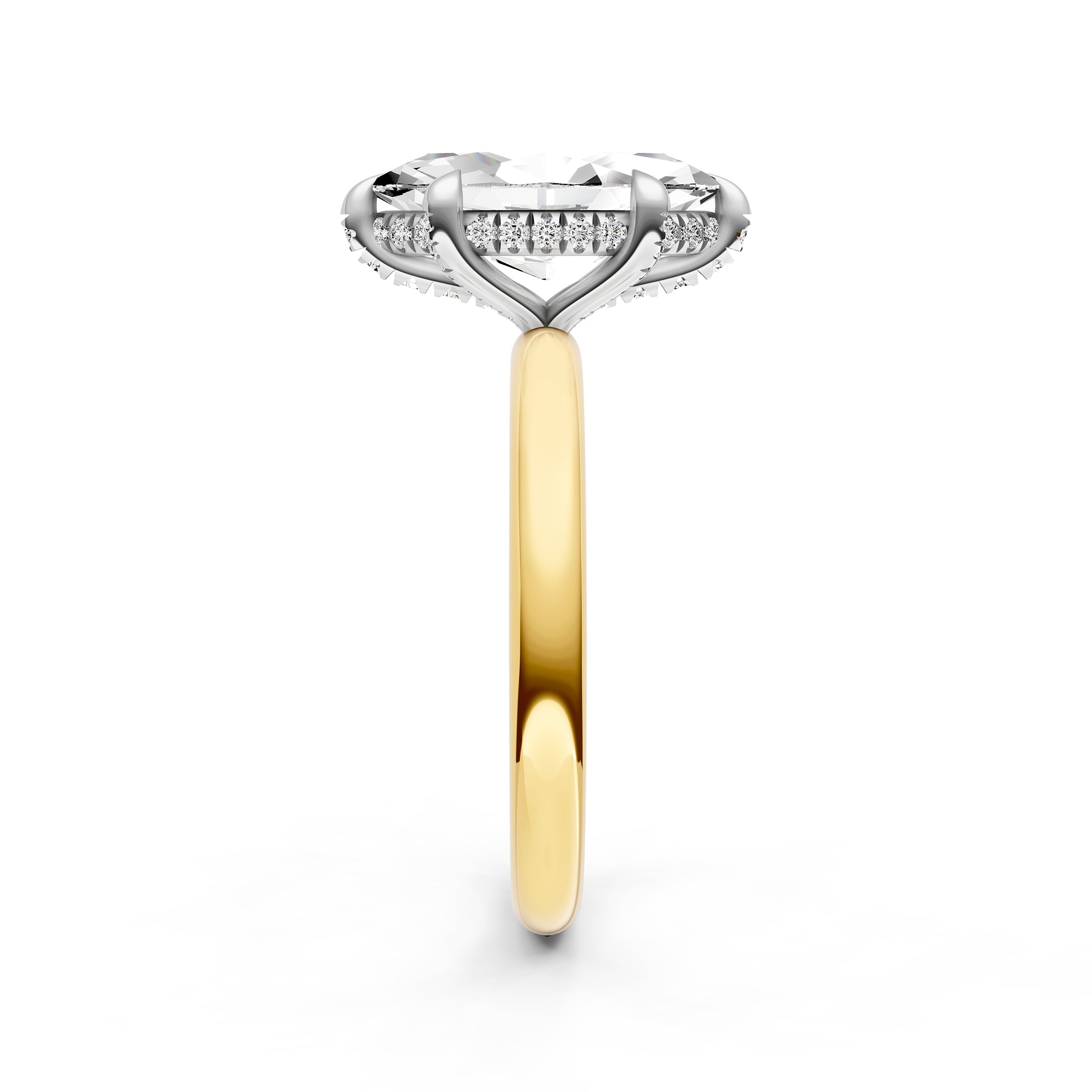 Hidden Halo Diamond Crown Engagement Ring (Marquise) Birmingham Jewelry Engagement Ring Birmingham Jewelry 