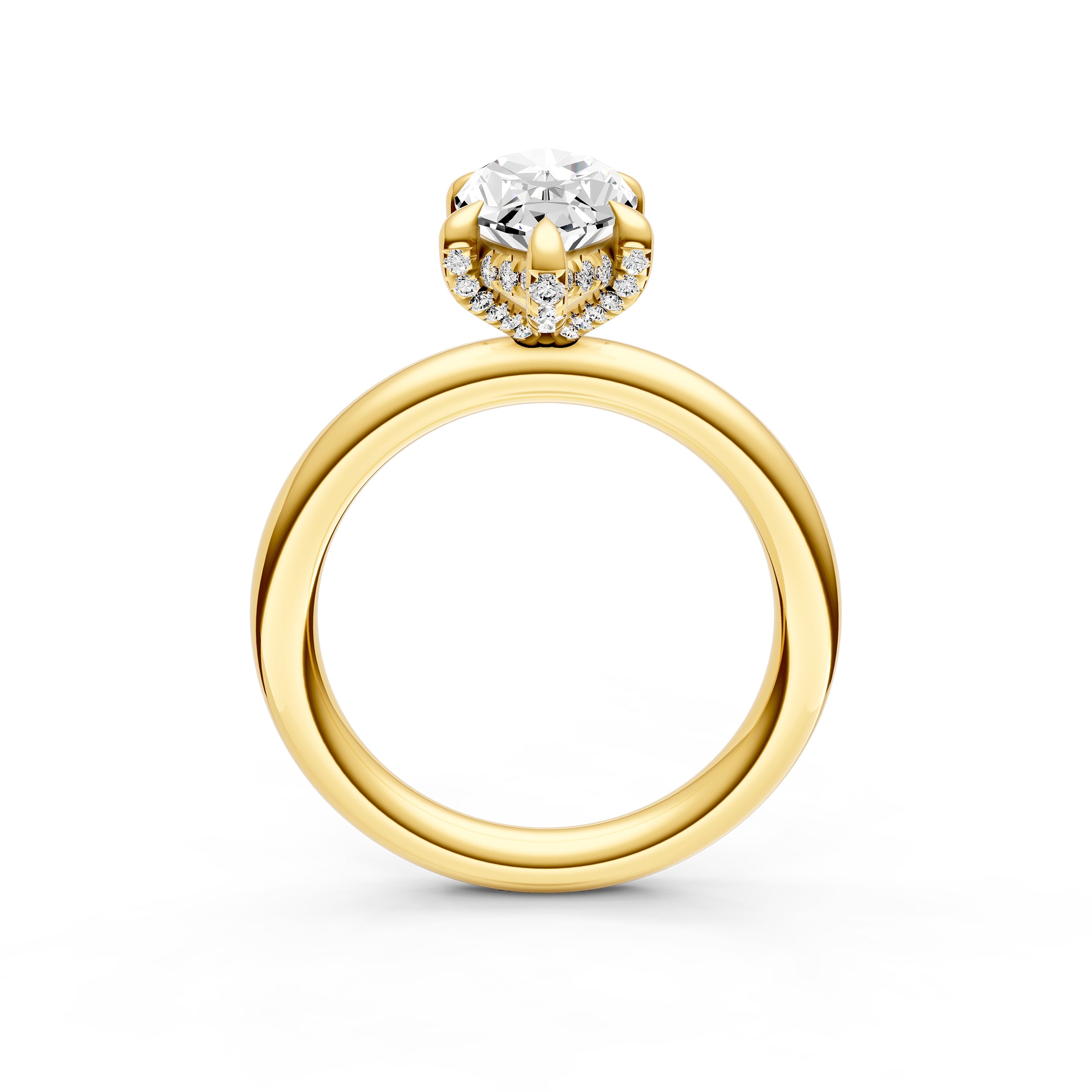 Hidden Halo Diamond Crown Engagement Ring (Marquise) Birmingham Jewelry Engagement Ring Birmingham Jewelry 