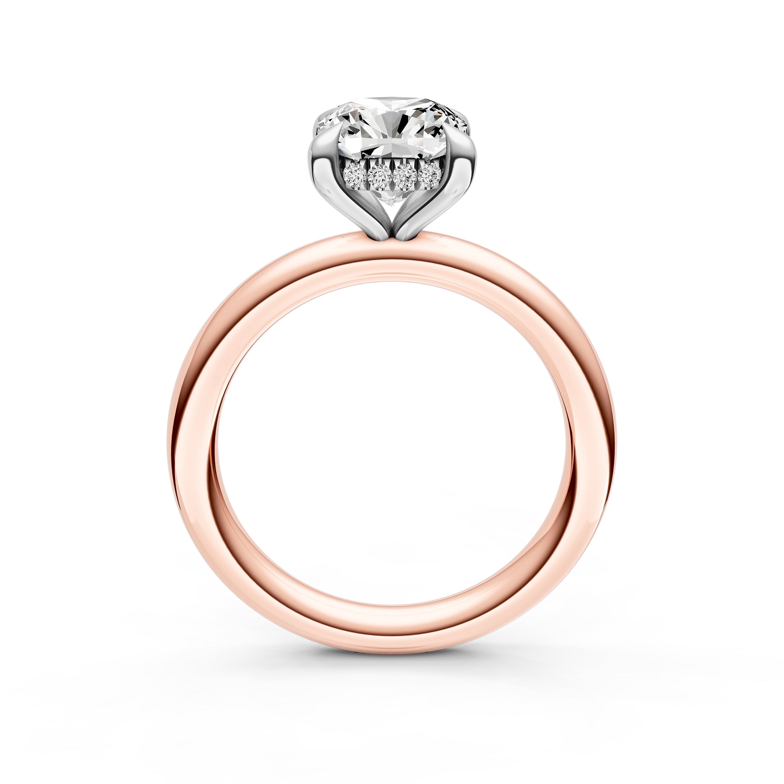 Classic Hidden Halo Engagement Ring (Cushion) Birmingham Jewelry Engagement Ring Birmingham Jewelry 