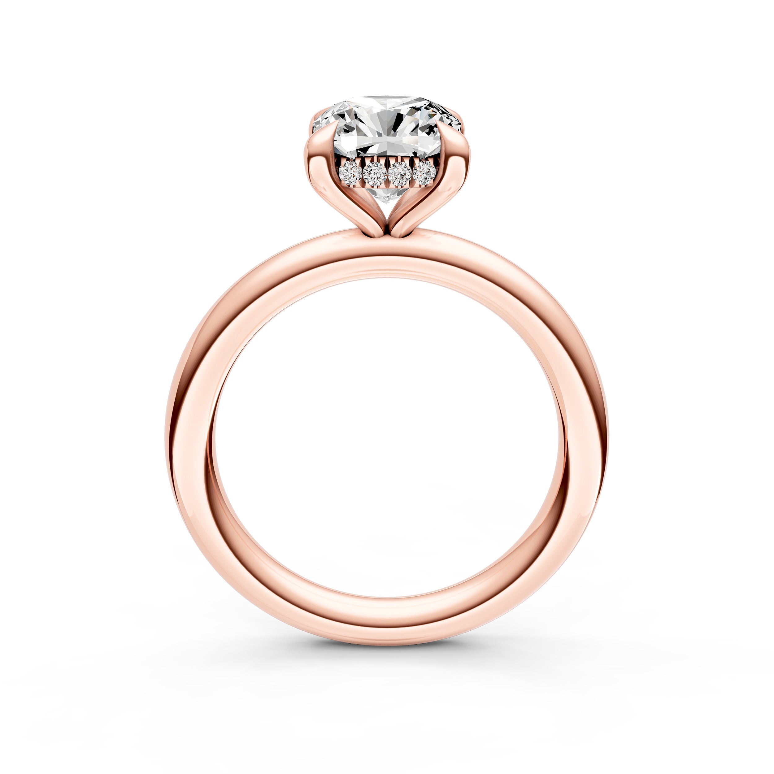 Classic Hidden Halo Engagement Ring (Cushion) Birmingham Jewelry Engagement Ring Birmingham Jewelry 