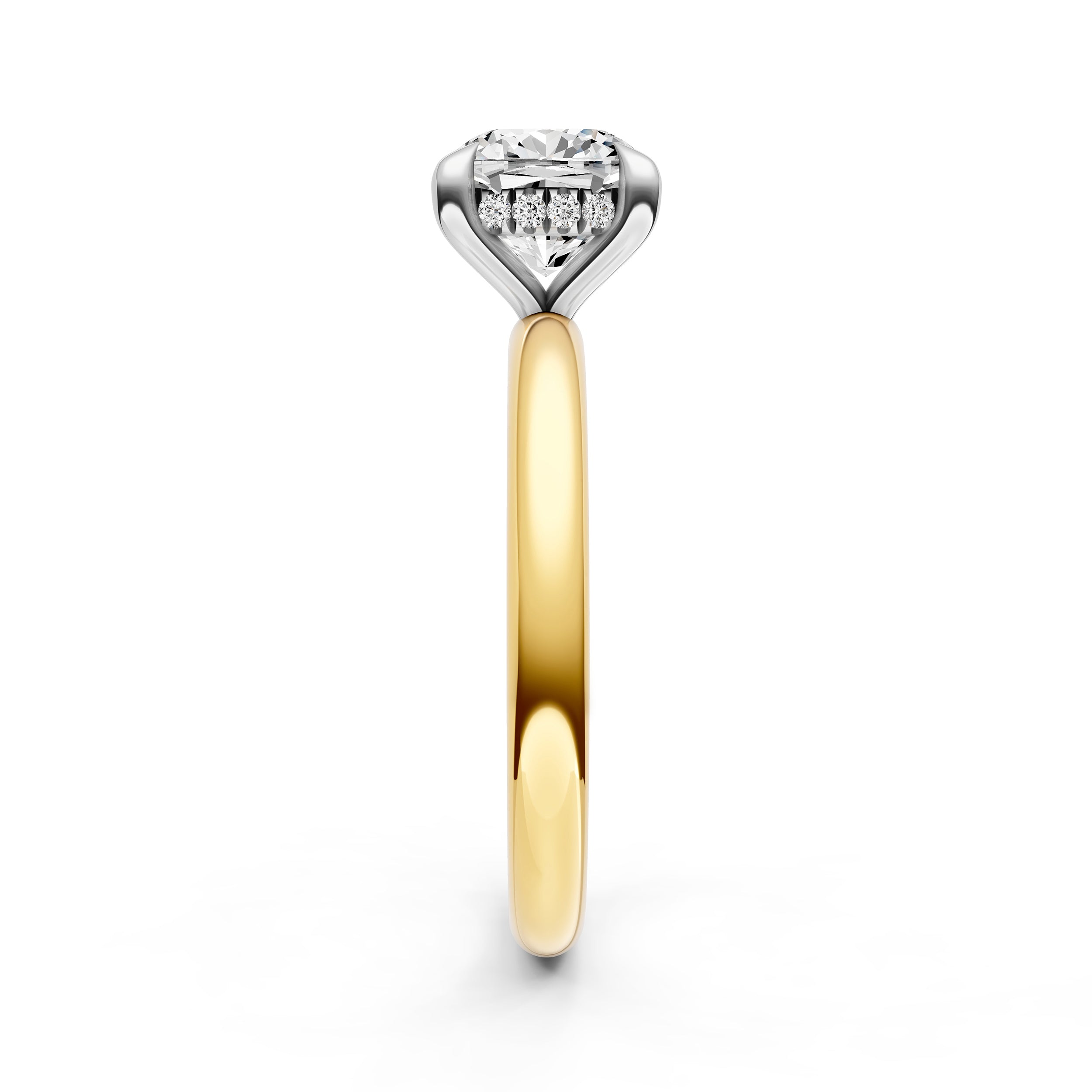 Classic Hidden Halo Engagement Ring (Cushion) Birmingham Jewelry Engagement Ring Birmingham Jewelry 