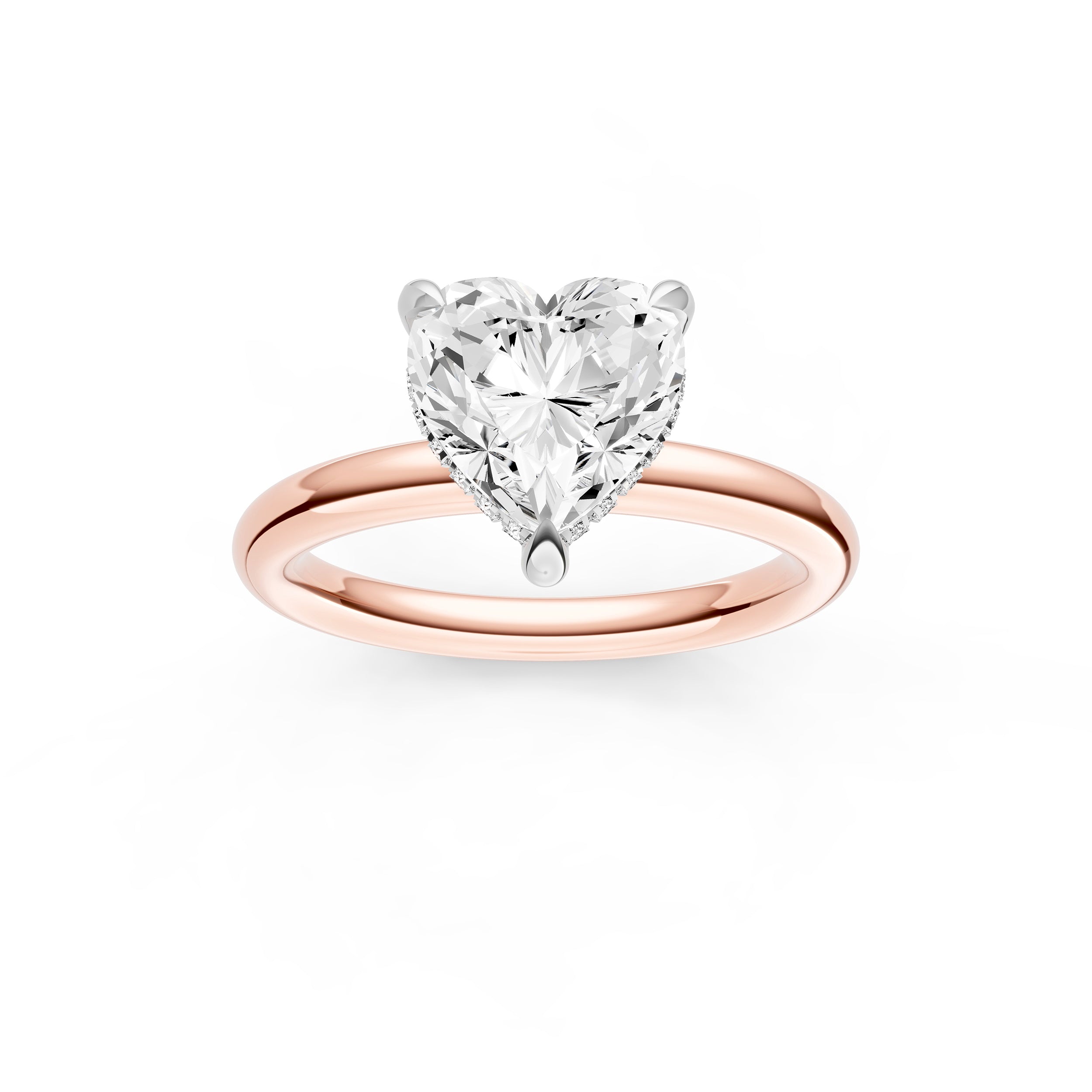 Classic Hidden Halo Engagement Ring (Heart Shape) Birmingham Jewelry Engagement Ring Birmingham Jewelry 