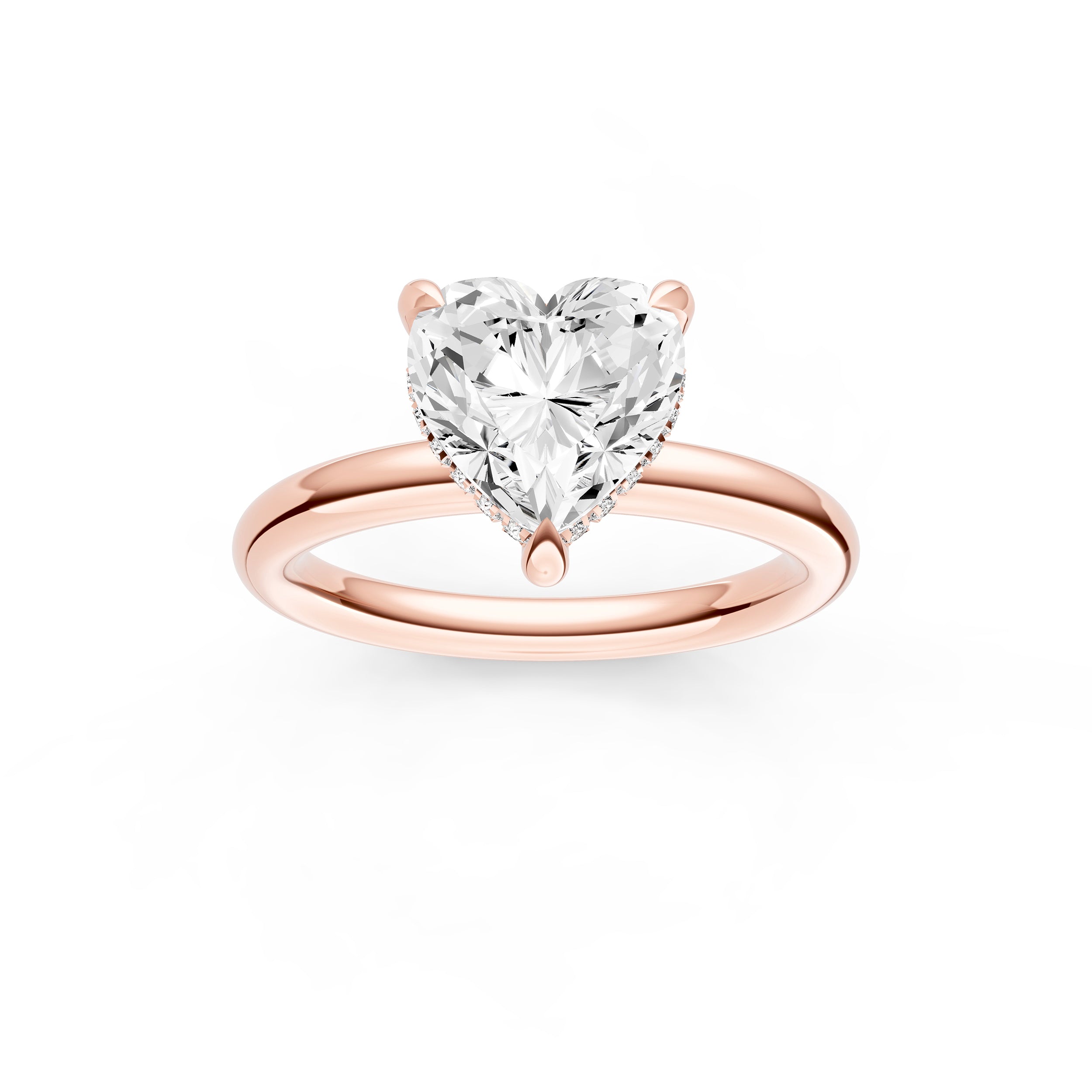 Classic Hidden Halo Engagement Ring (Heart Shape) Birmingham Jewelry Engagement Ring Birmingham Jewelry 
