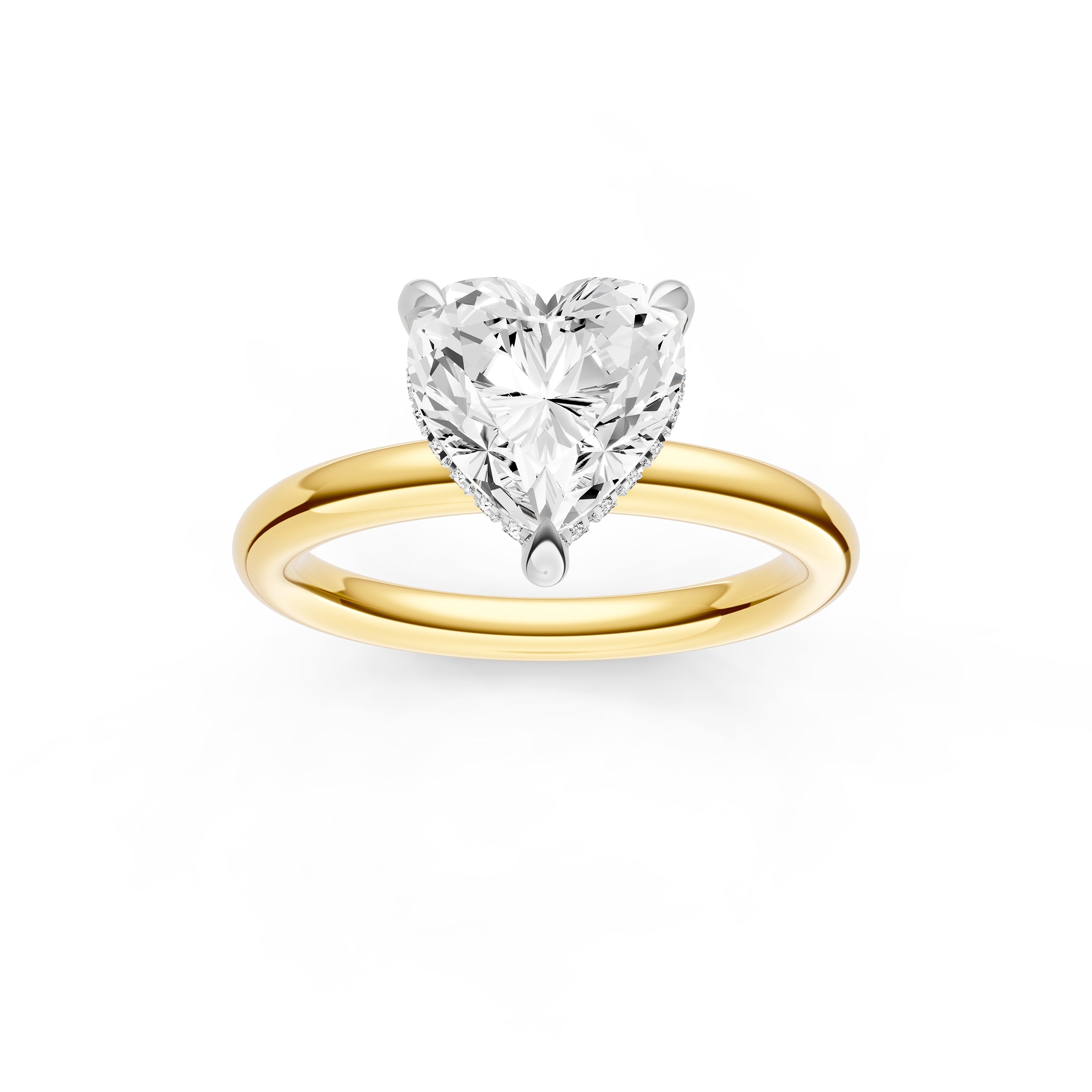 Classic Hidden Halo Engagement Ring (Heart Shape) Birmingham Jewelry Engagement Ring Birmingham Jewelry 