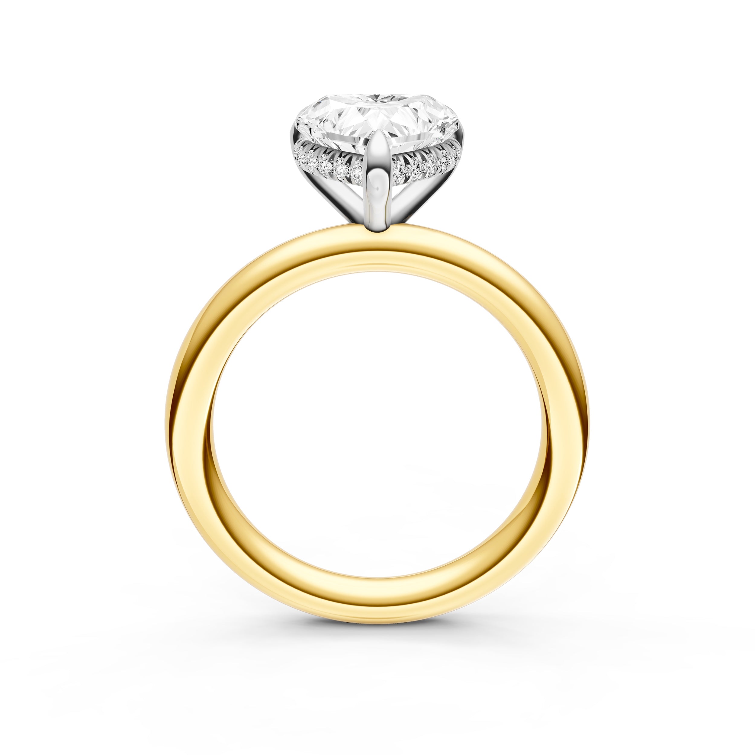 Classic Hidden Halo Engagement Ring (Heart Shape) Birmingham Jewelry Engagement Ring Birmingham Jewelry 