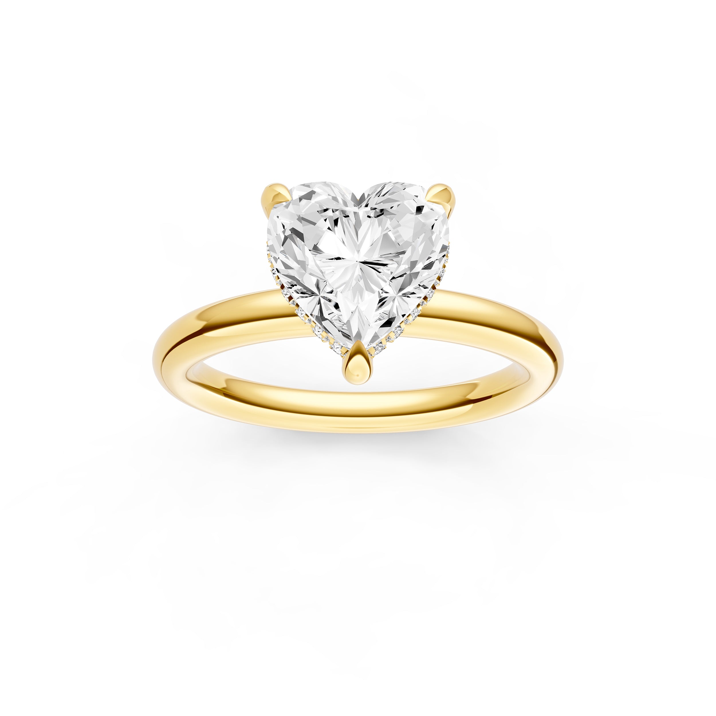 Classic Hidden Halo Engagement Ring (Heart Shape) Birmingham Jewelry Engagement Ring Birmingham Jewelry 