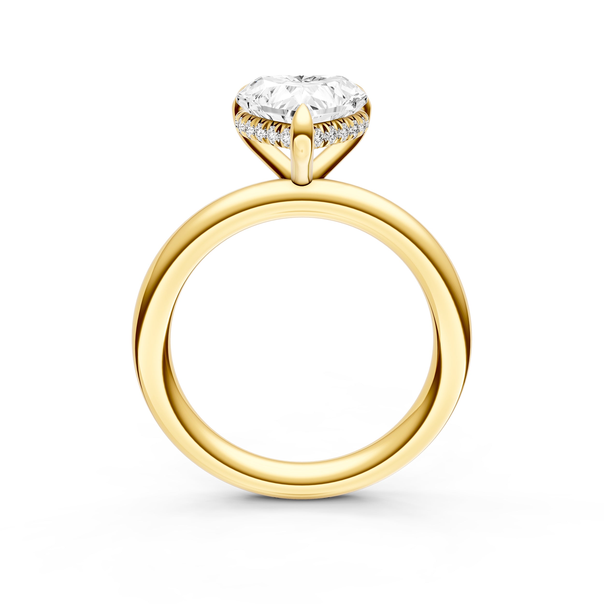 Classic Hidden Halo Engagement Ring (Heart Shape) Birmingham Jewelry Engagement Ring Birmingham Jewelry 