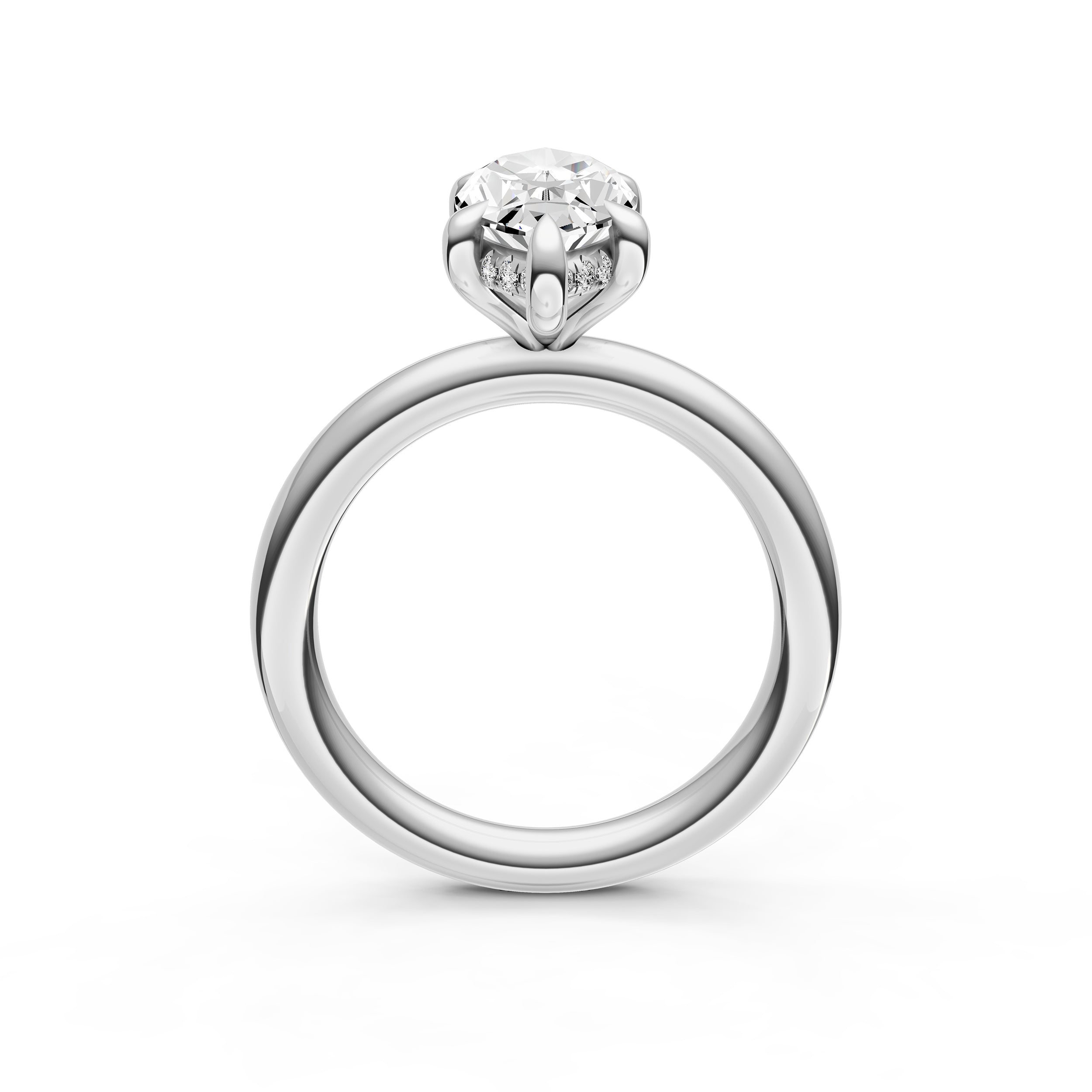 Classic Hidden Halo Engagement Ring (Marquise) Birmingham Jewelry Engagement Ring Birmingham Jewelry 