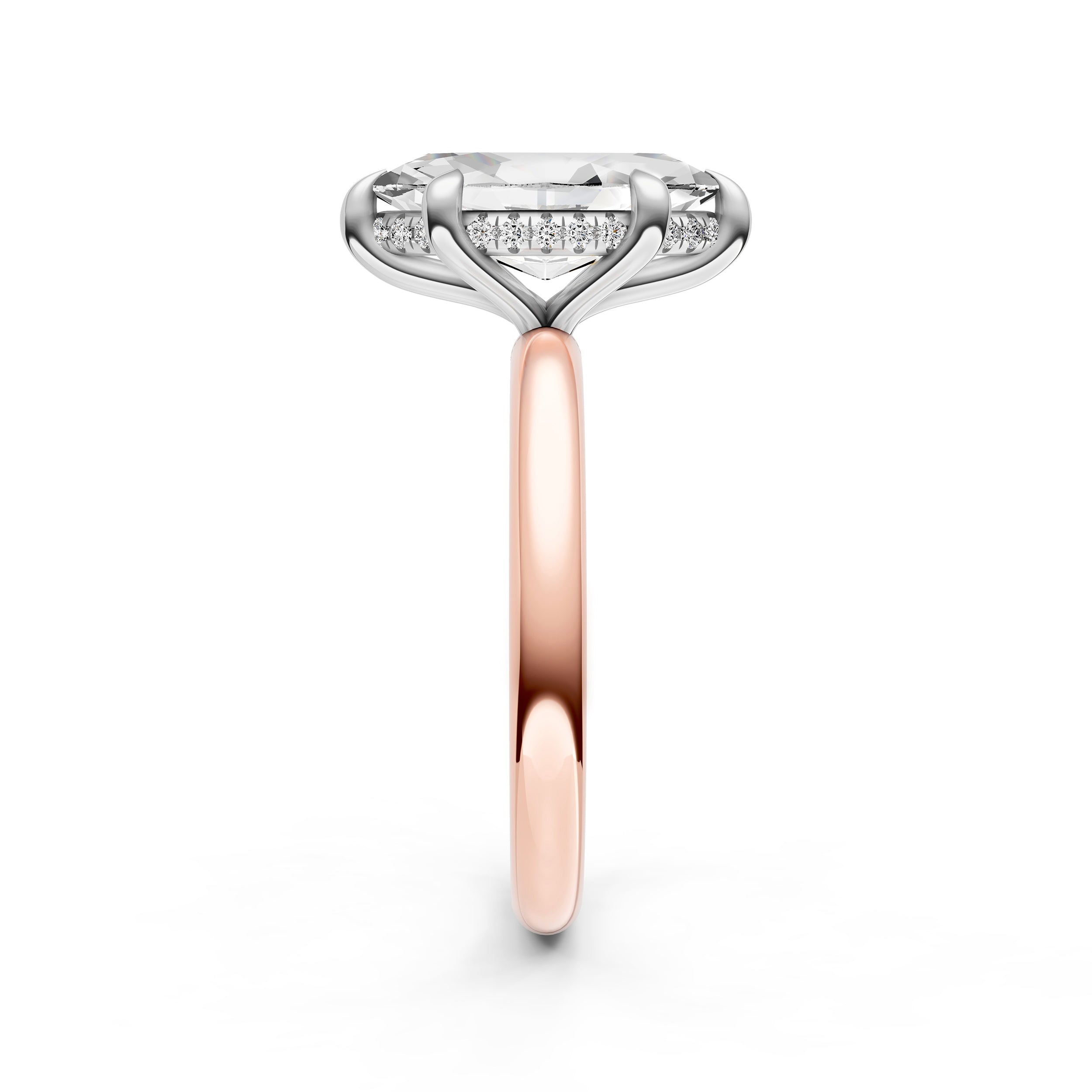 Classic Hidden Halo Engagement Ring (Marquise) Birmingham Jewelry Engagement Ring Birmingham Jewelry 