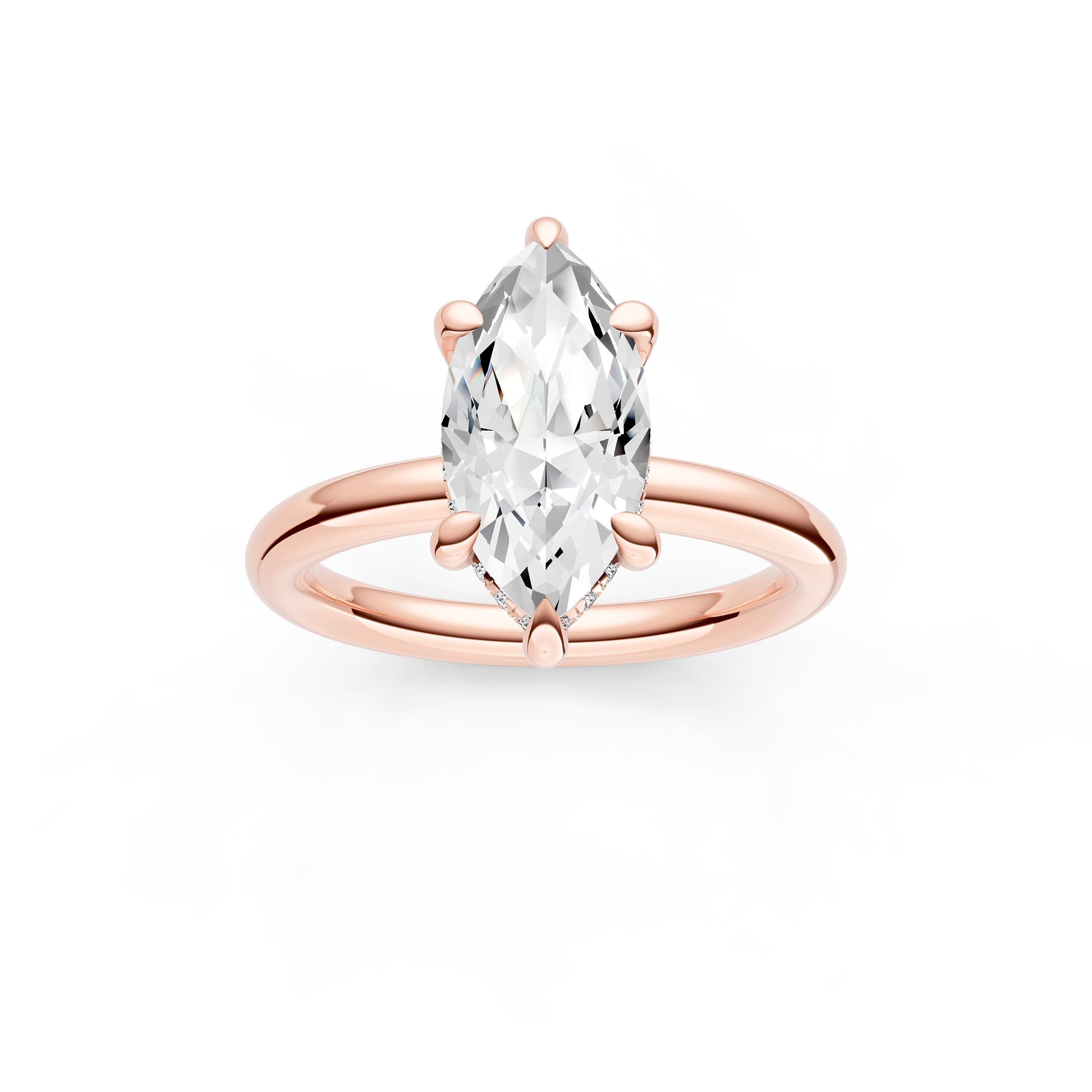 Classic Hidden Halo Engagement Ring (Marquise) Birmingham Jewelry Engagement Ring Birmingham Jewelry 