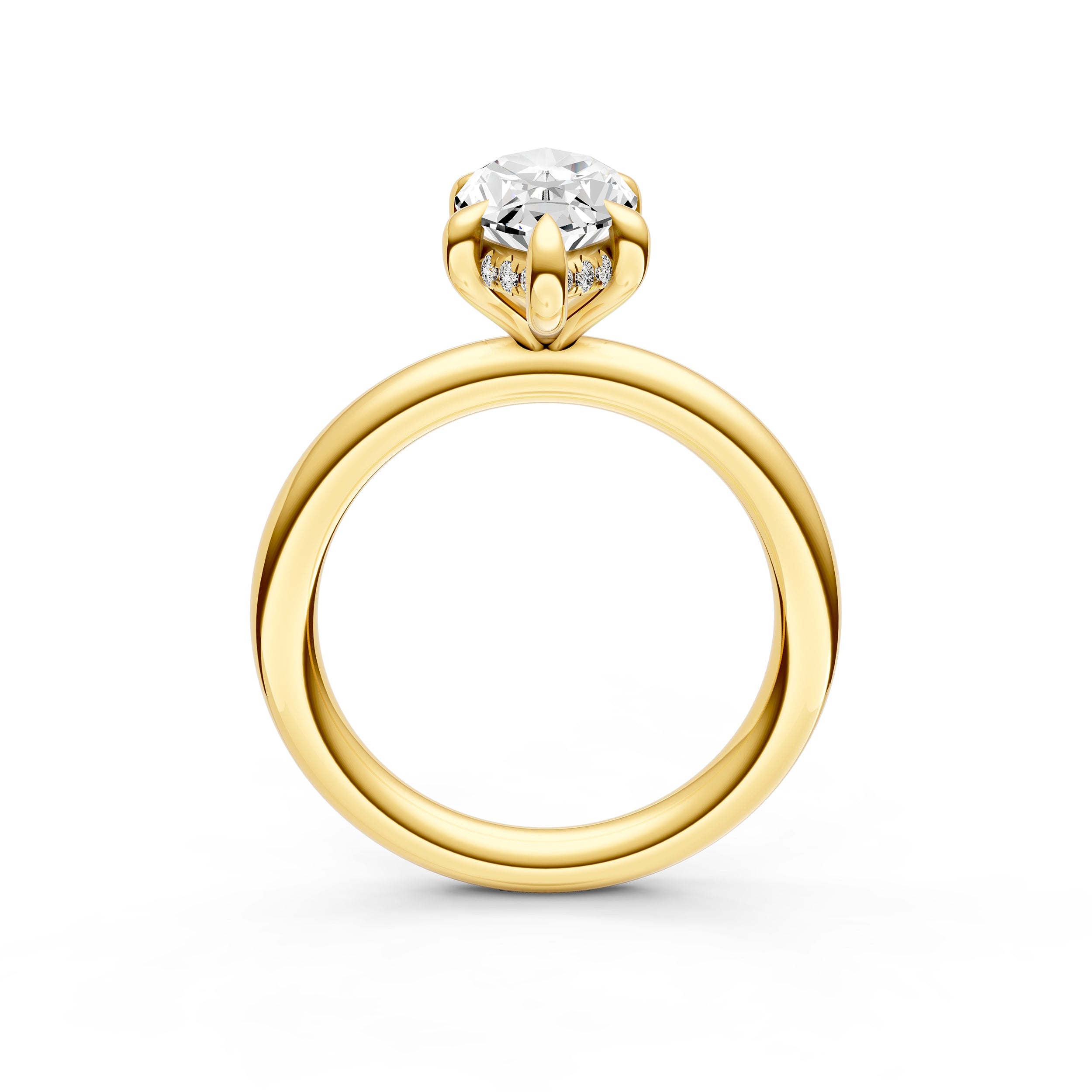 Classic Hidden Halo Engagement Ring (Marquise) Birmingham Jewelry Engagement Ring Birmingham Jewelry 