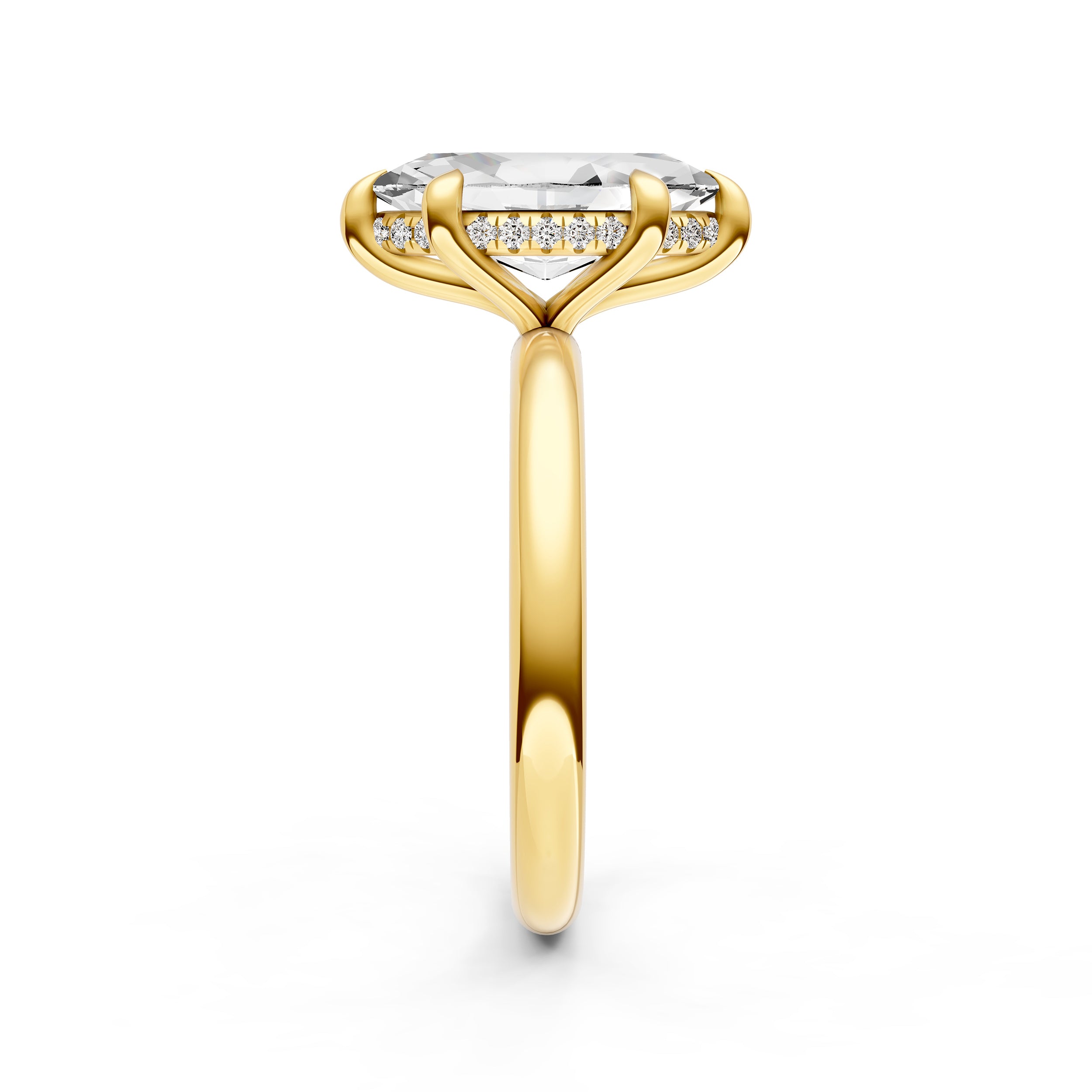 Classic Hidden Halo Engagement Ring (Marquise) Birmingham Jewelry Engagement Ring Birmingham Jewelry 