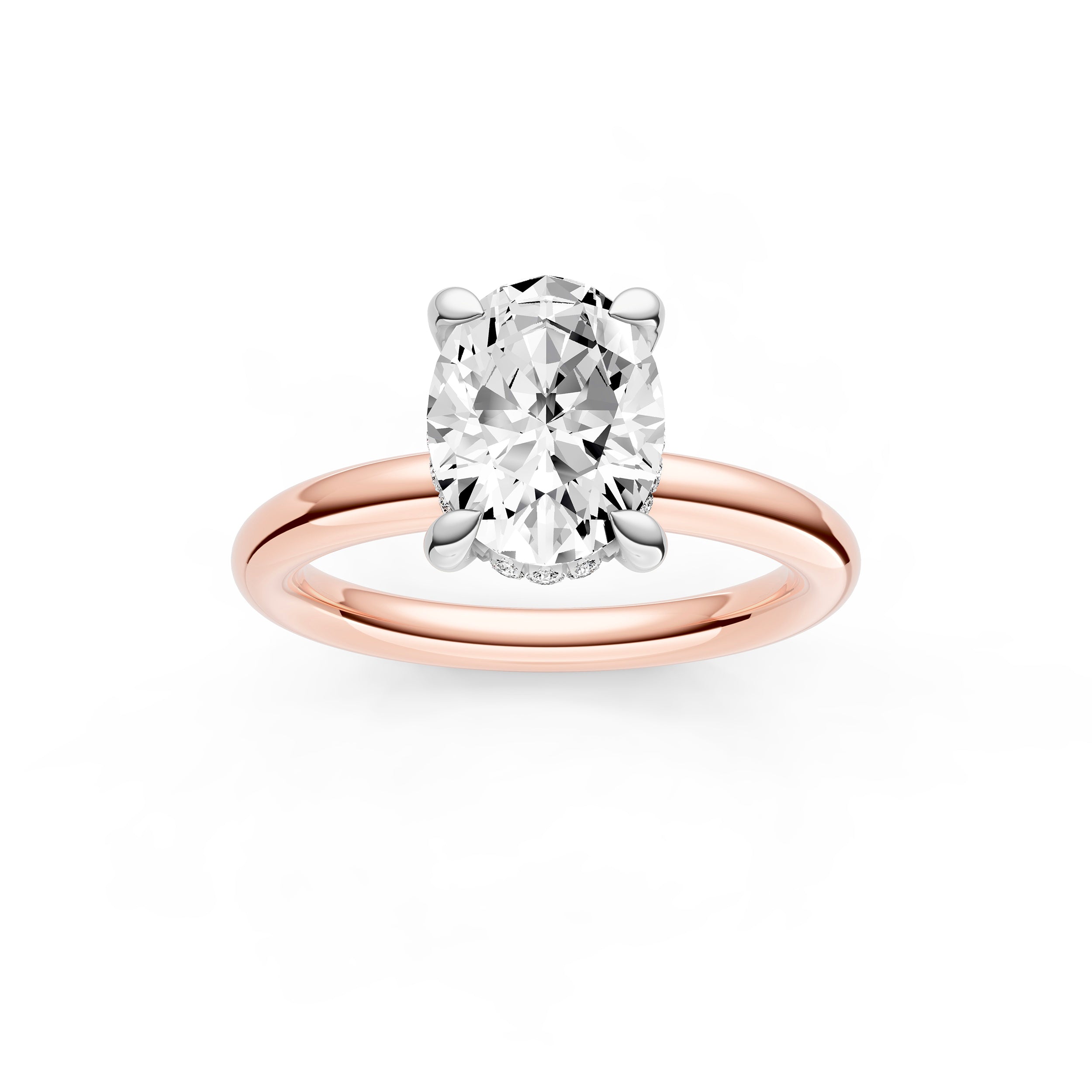 Classic Hidden Halo Engagement Ring (Oval) Birmingham Jewelry Engagement Ring Birmingham Jewelry 