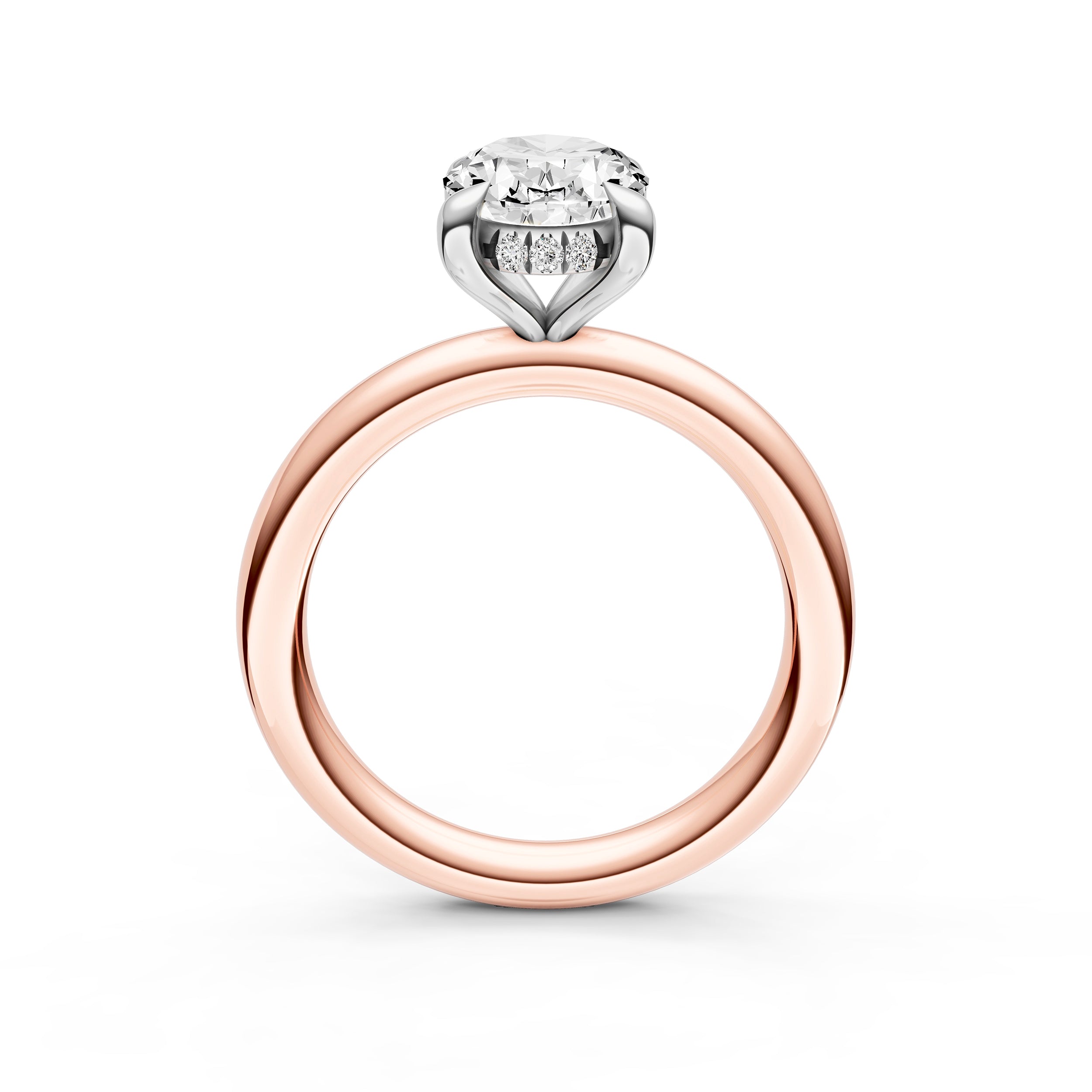 Classic Hidden Halo Engagement Ring (Oval) Birmingham Jewelry Engagement Ring Birmingham Jewelry 