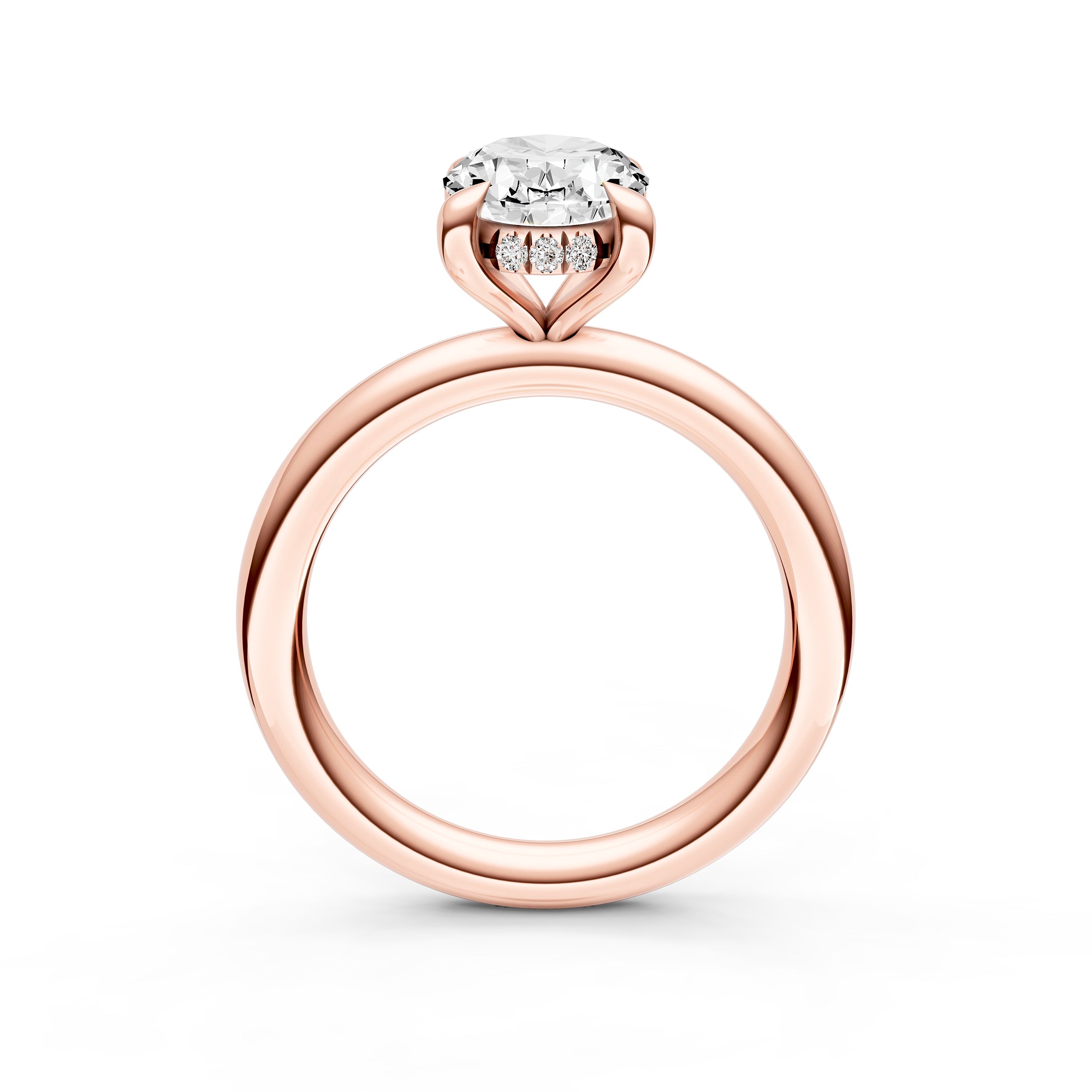 Classic Hidden Halo Engagement Ring (Oval) Birmingham Jewelry Engagement Ring Birmingham Jewelry 