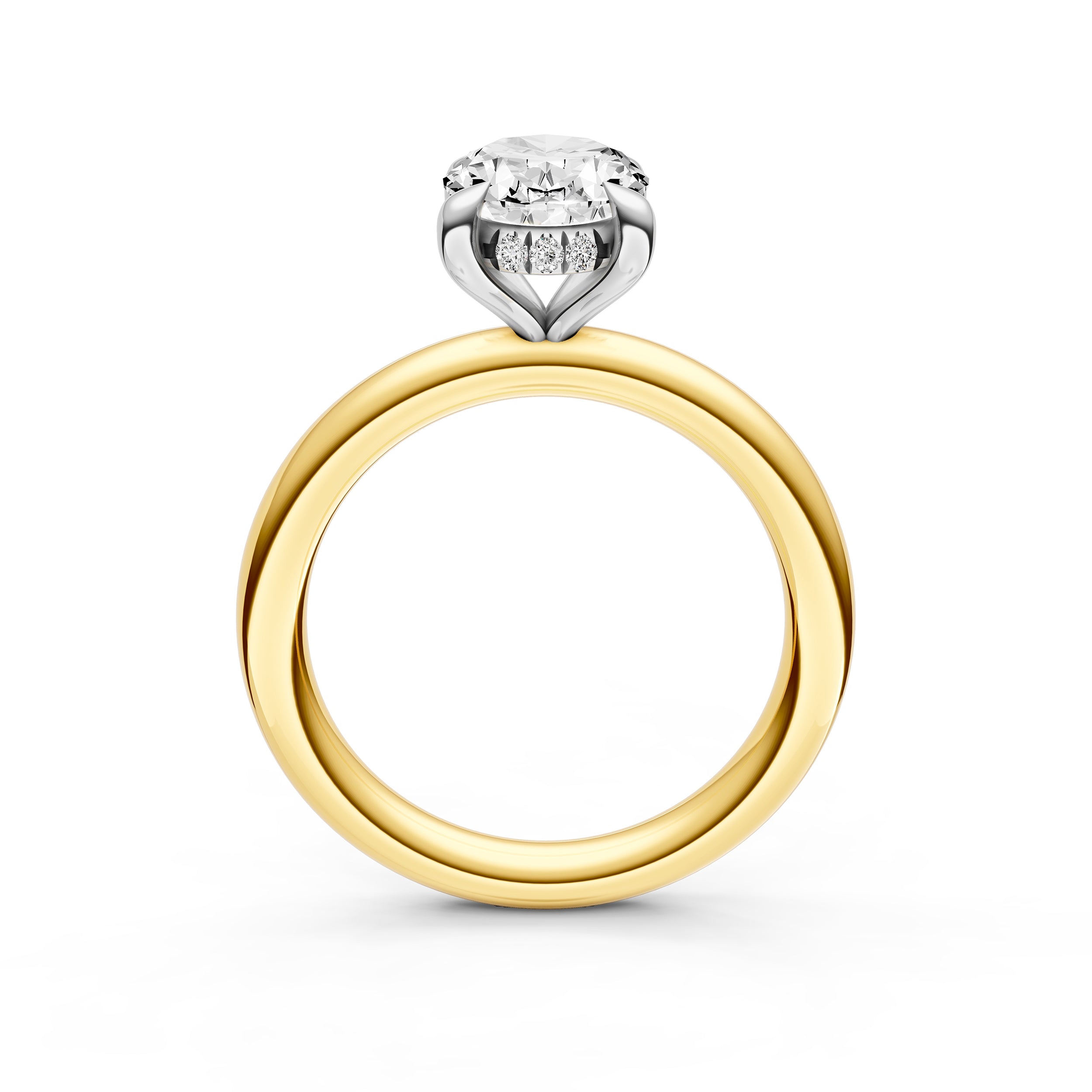 Classic Hidden Halo Engagement Ring (Oval) Birmingham Jewelry Engagement Ring Birmingham Jewelry 
