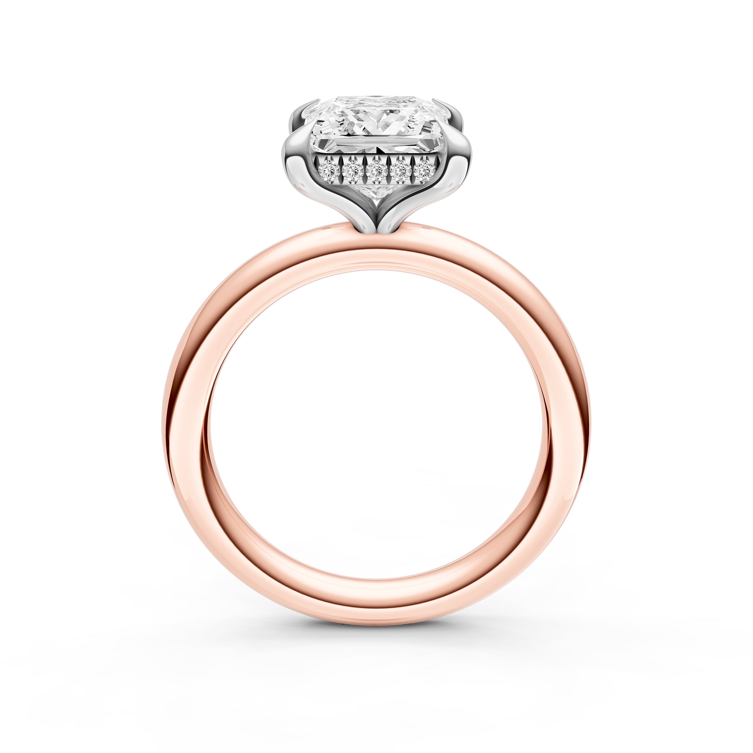 Classic Hidden Halo Engagement Ring (Princess Cut) Birmingham Jewelry Engagement Ring Birmingham Jewelry 