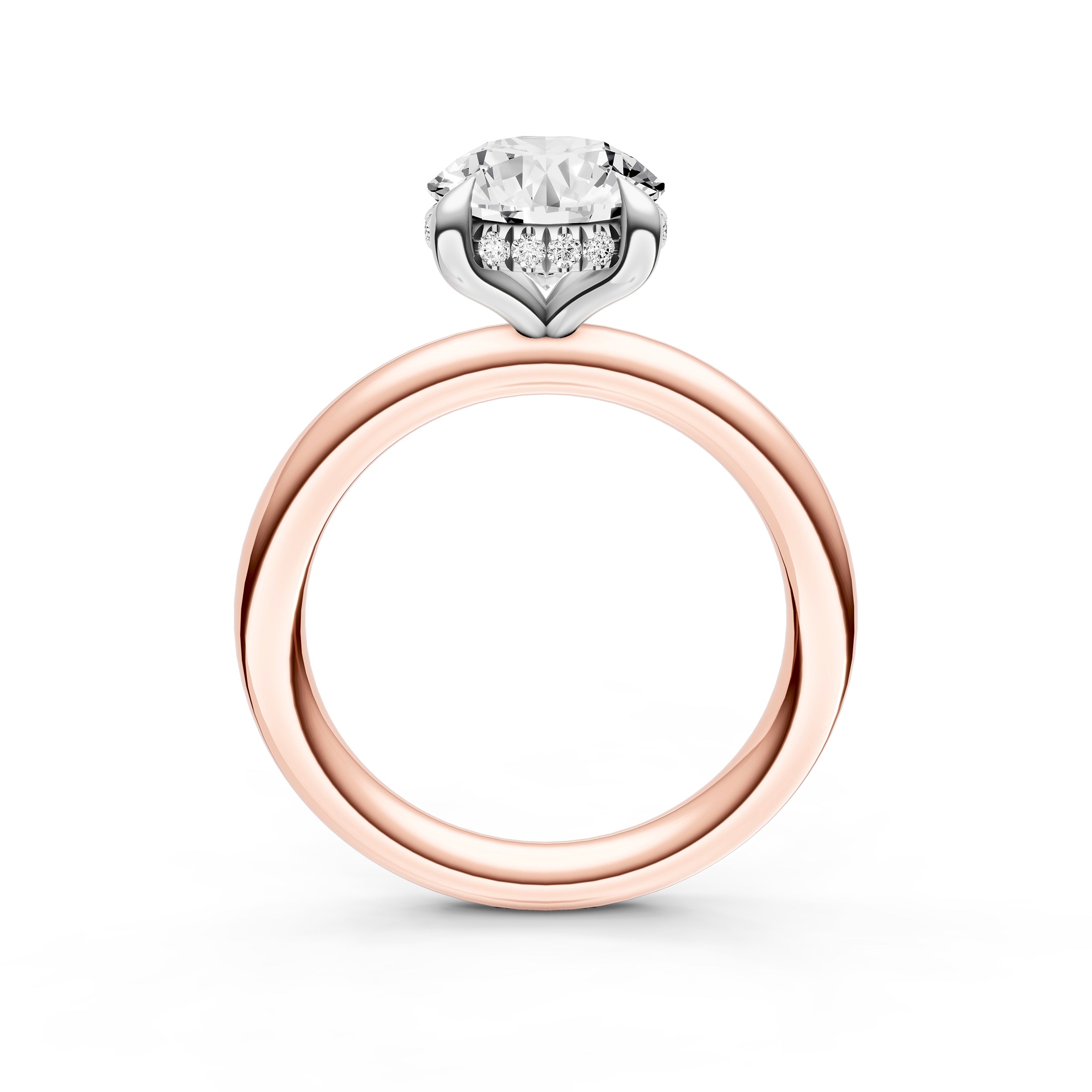 Classic Hidden Halo Engagement Ring (Round) Birmingham Jewelry Engagement Ring Birmingham Jewelry 
