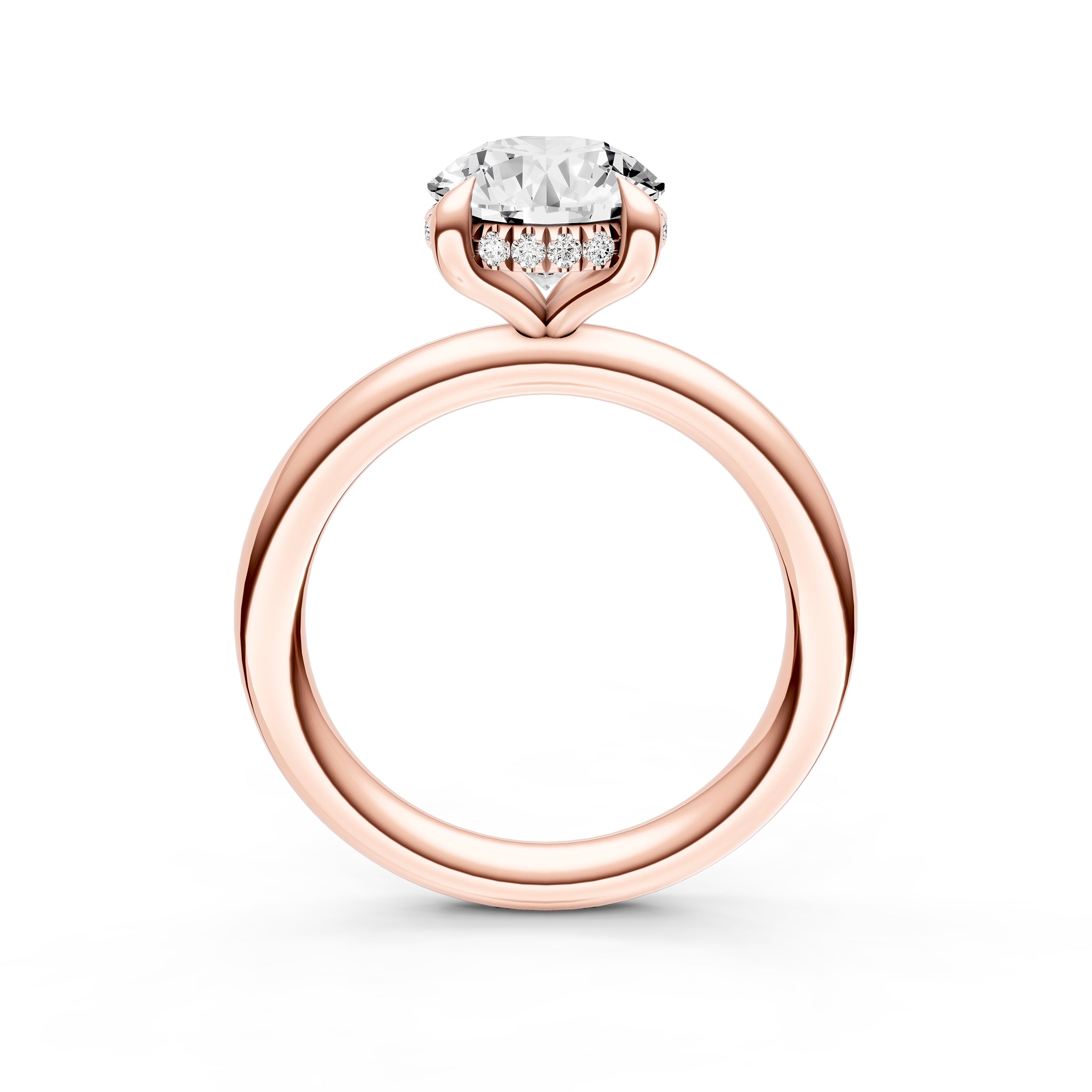 Classic Hidden Halo Engagement Ring (Round) Birmingham Jewelry Engagement Ring Birmingham Jewelry 