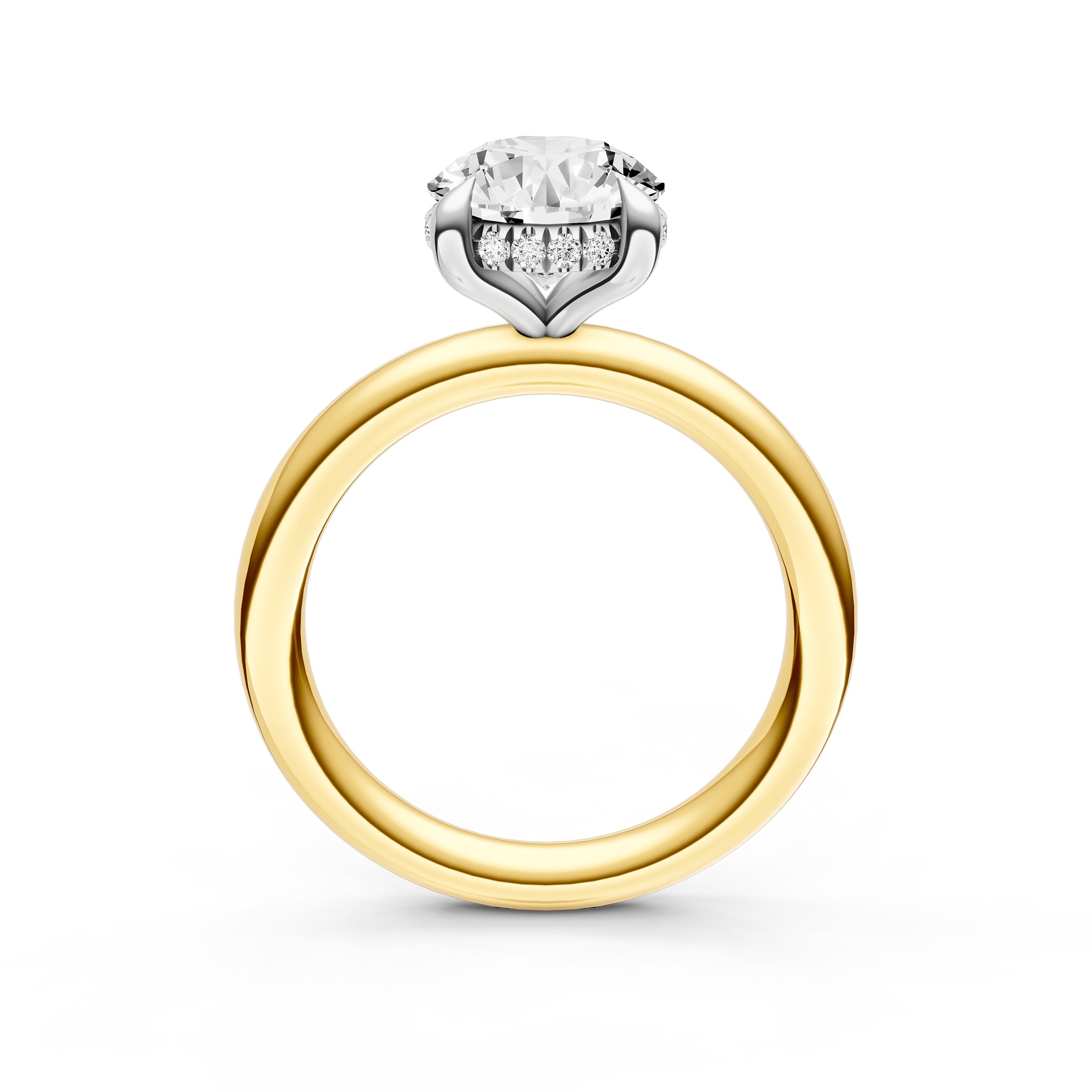 Classic Hidden Halo Engagement Ring (Round) Birmingham Jewelry Engagement Ring Birmingham Jewelry 
