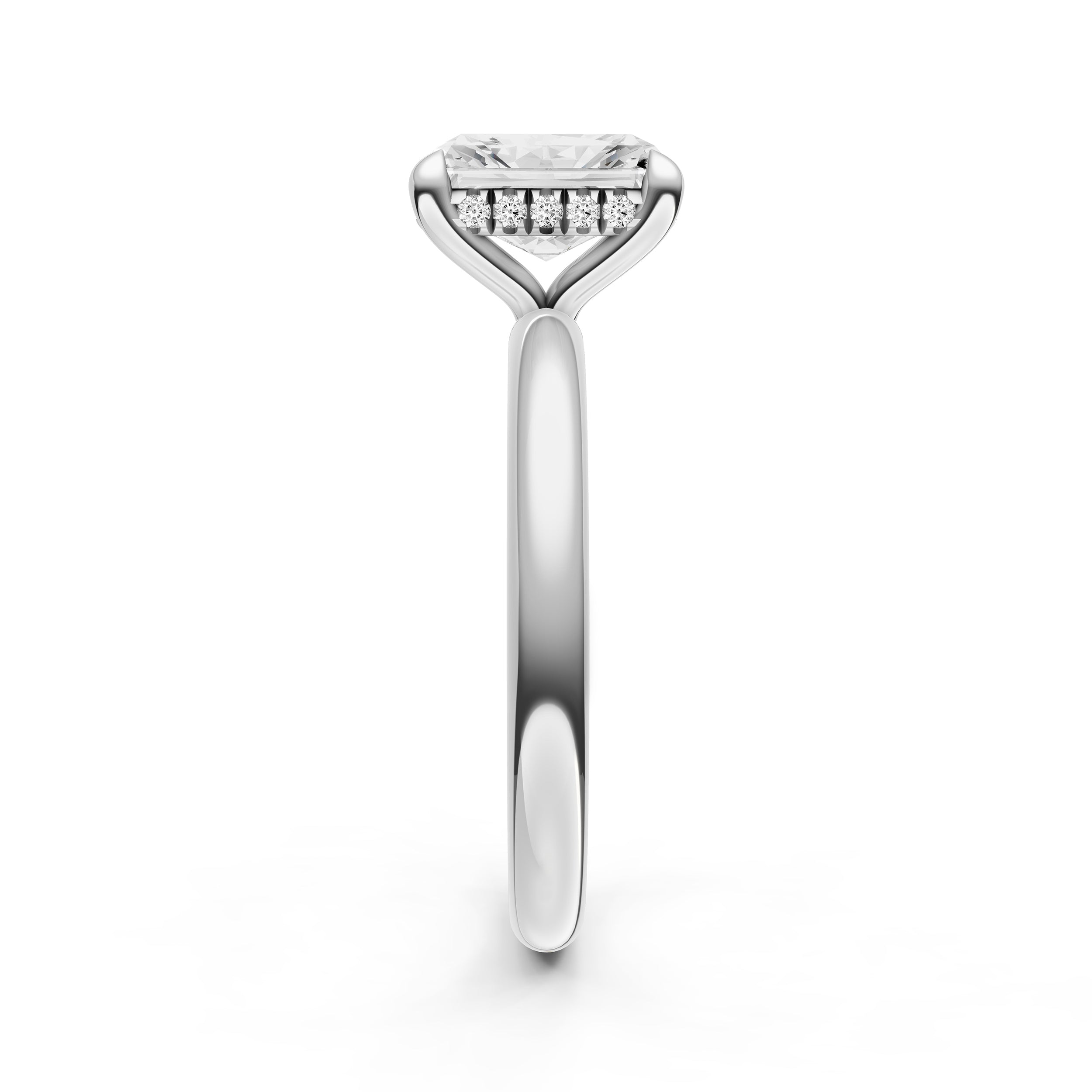 Classic Hidden Halo Engagement Ring (Radiant) Birmingham Jewelry Engagement Ring Birmingham Jewelry 