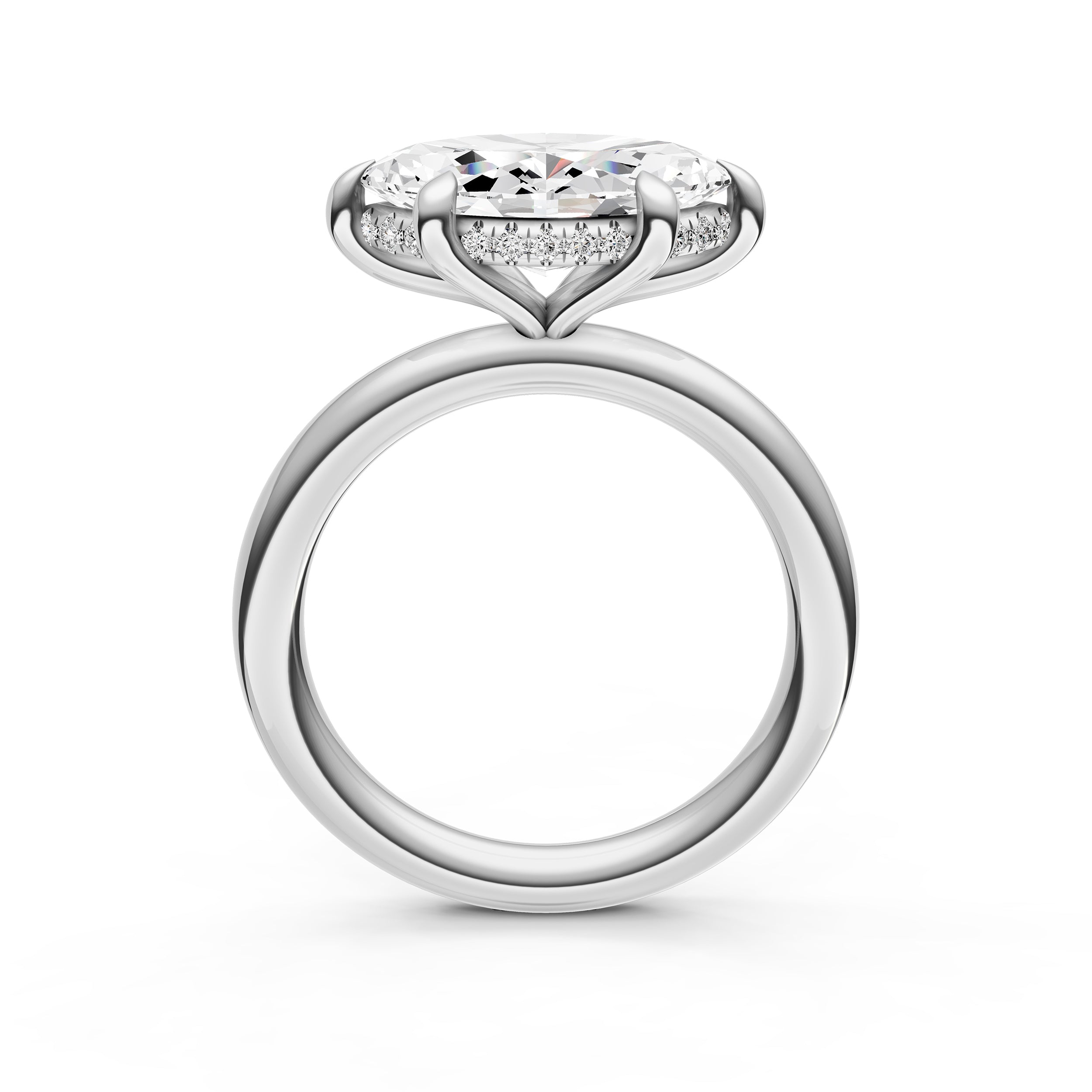 E2W Hidden Halo Engagement Ring (Marquise) Birmingham Jewelry Engagement Ring Birmingham Jewelry 