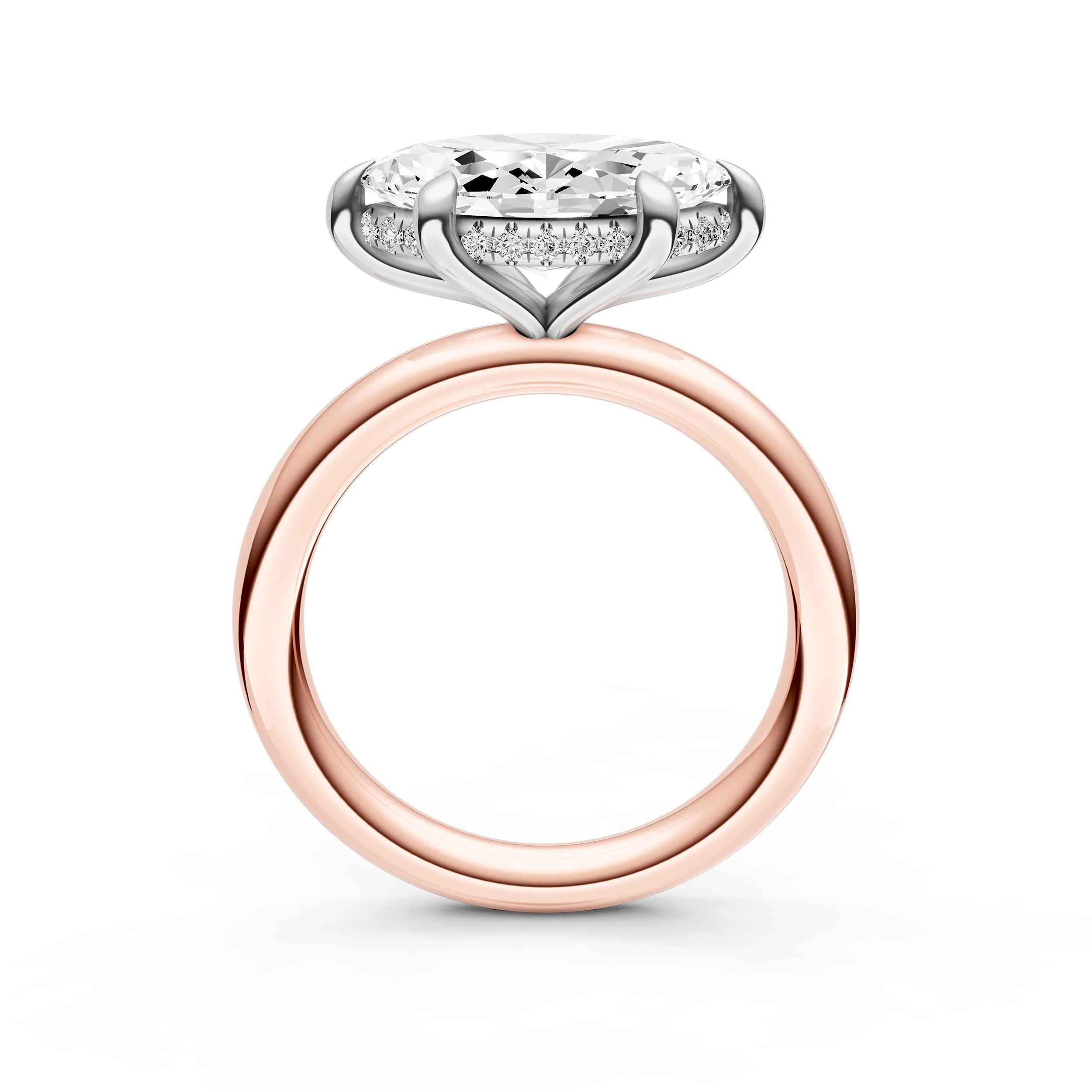 E2W Hidden Halo Engagement Ring (Marquise) Birmingham Jewelry Engagement Ring Birmingham Jewelry 