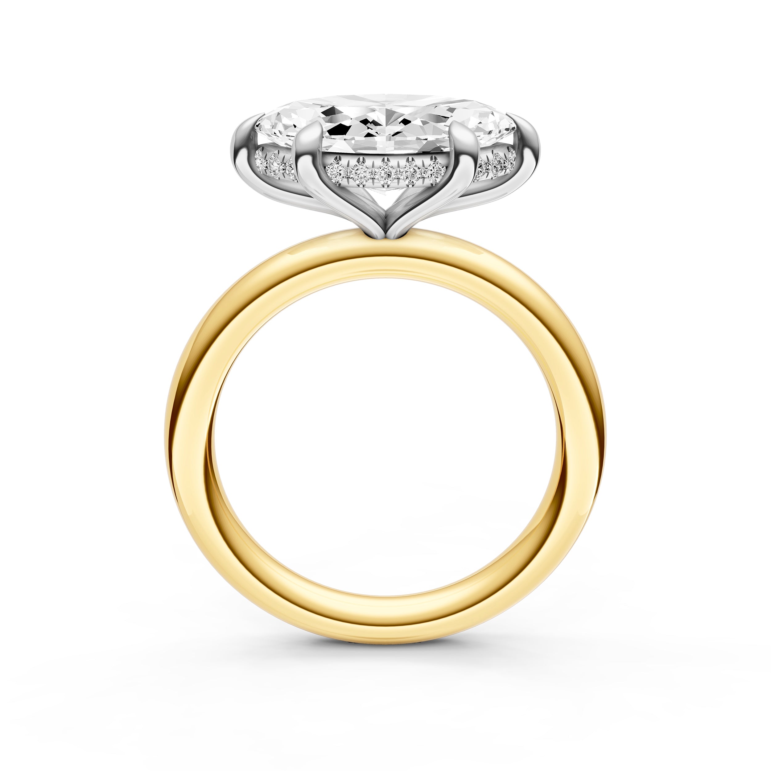 E2W Hidden Halo Engagement Ring (Marquise) Birmingham Jewelry Engagement Ring Birmingham Jewelry 