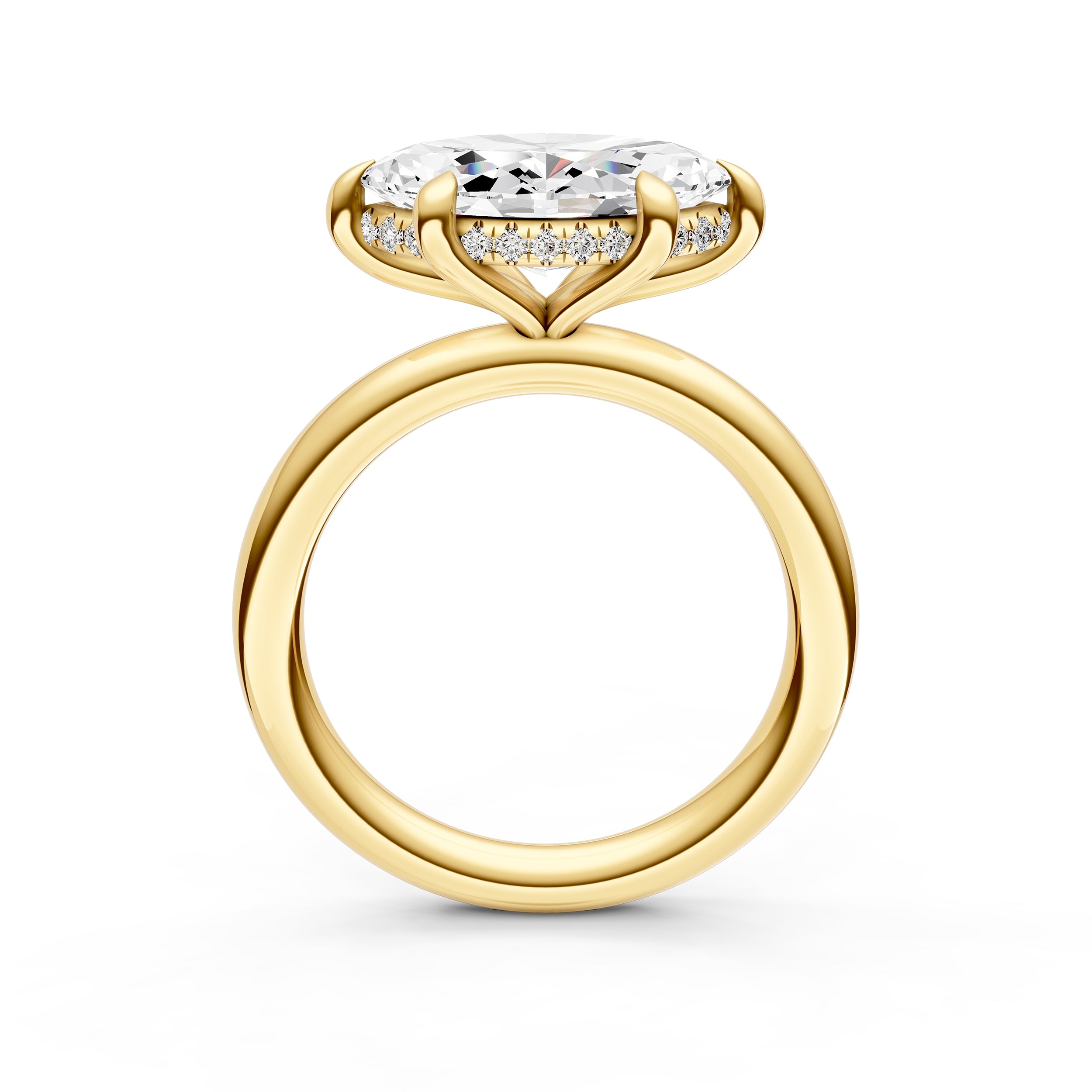 E2W Hidden Halo Engagement Ring (Marquise) Birmingham Jewelry Engagement Ring Birmingham Jewelry 