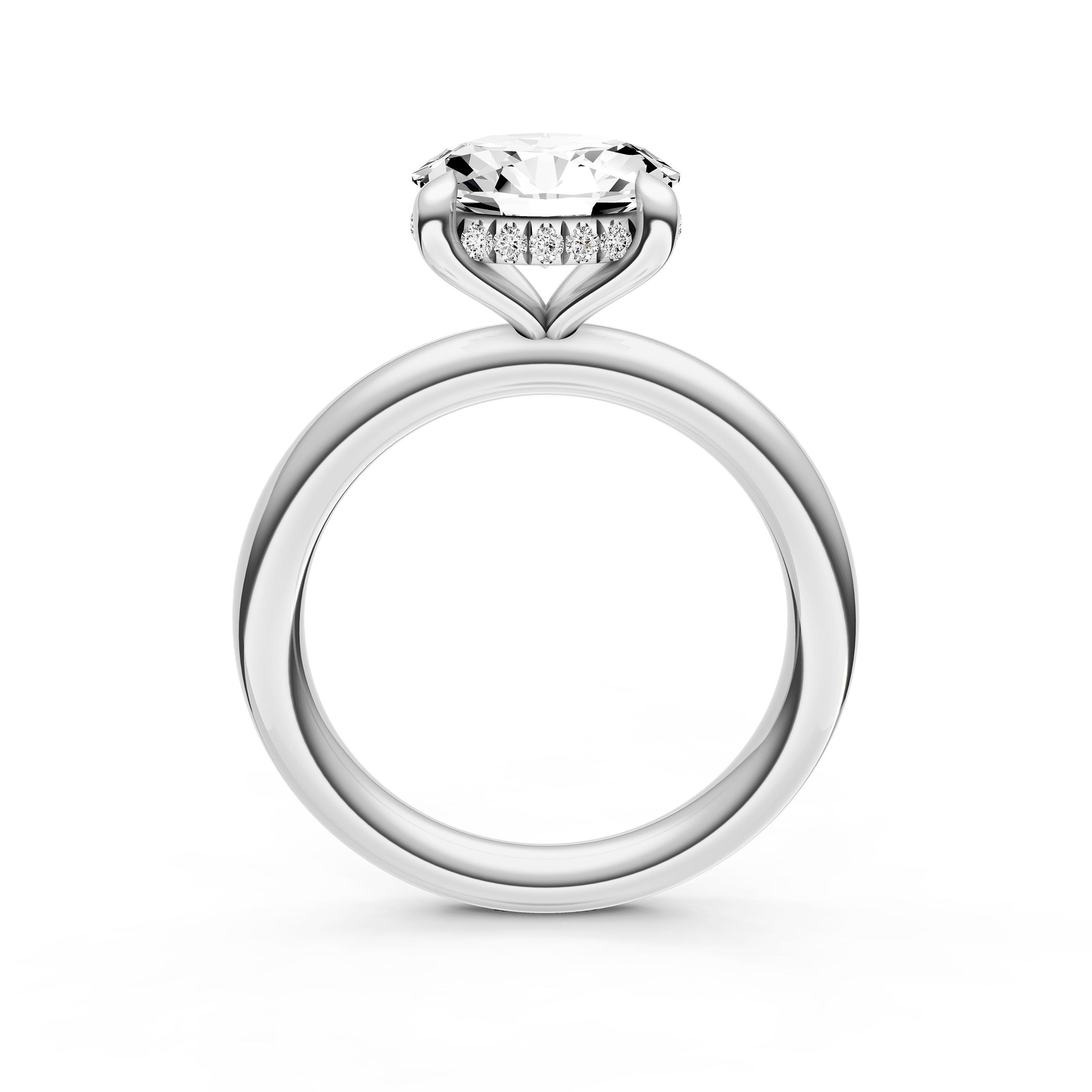 E2W Hidden Halo Engagement Ring (Oval) Birmingham Jewelry Engagement Ring Birmingham Jewelry 